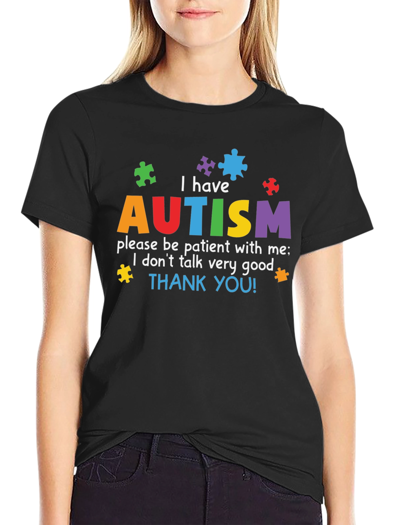 Autism Awareness T-Shirt - Puzzle Piece Design