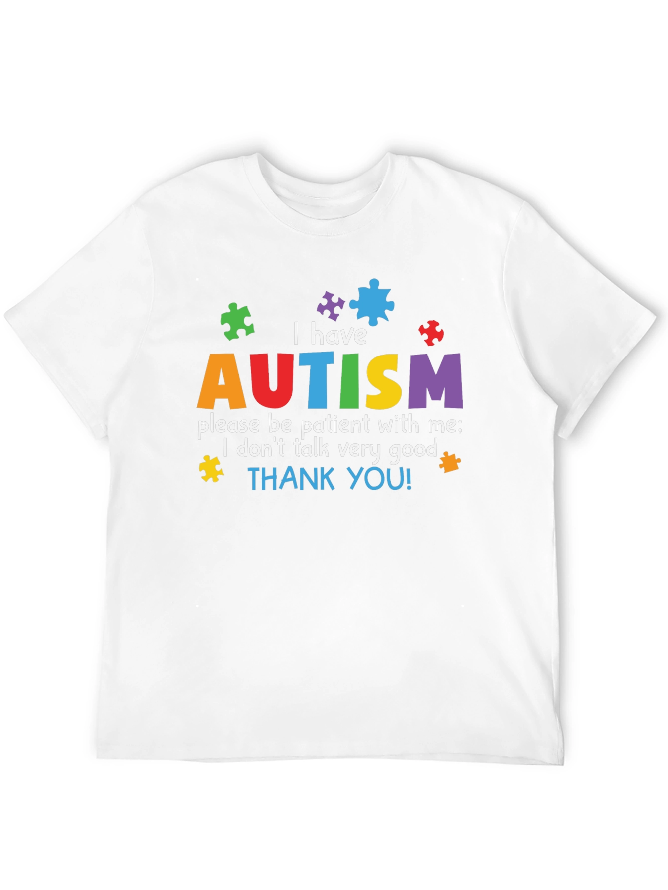 Autism Awareness T-Shirt - Puzzle Piece Design