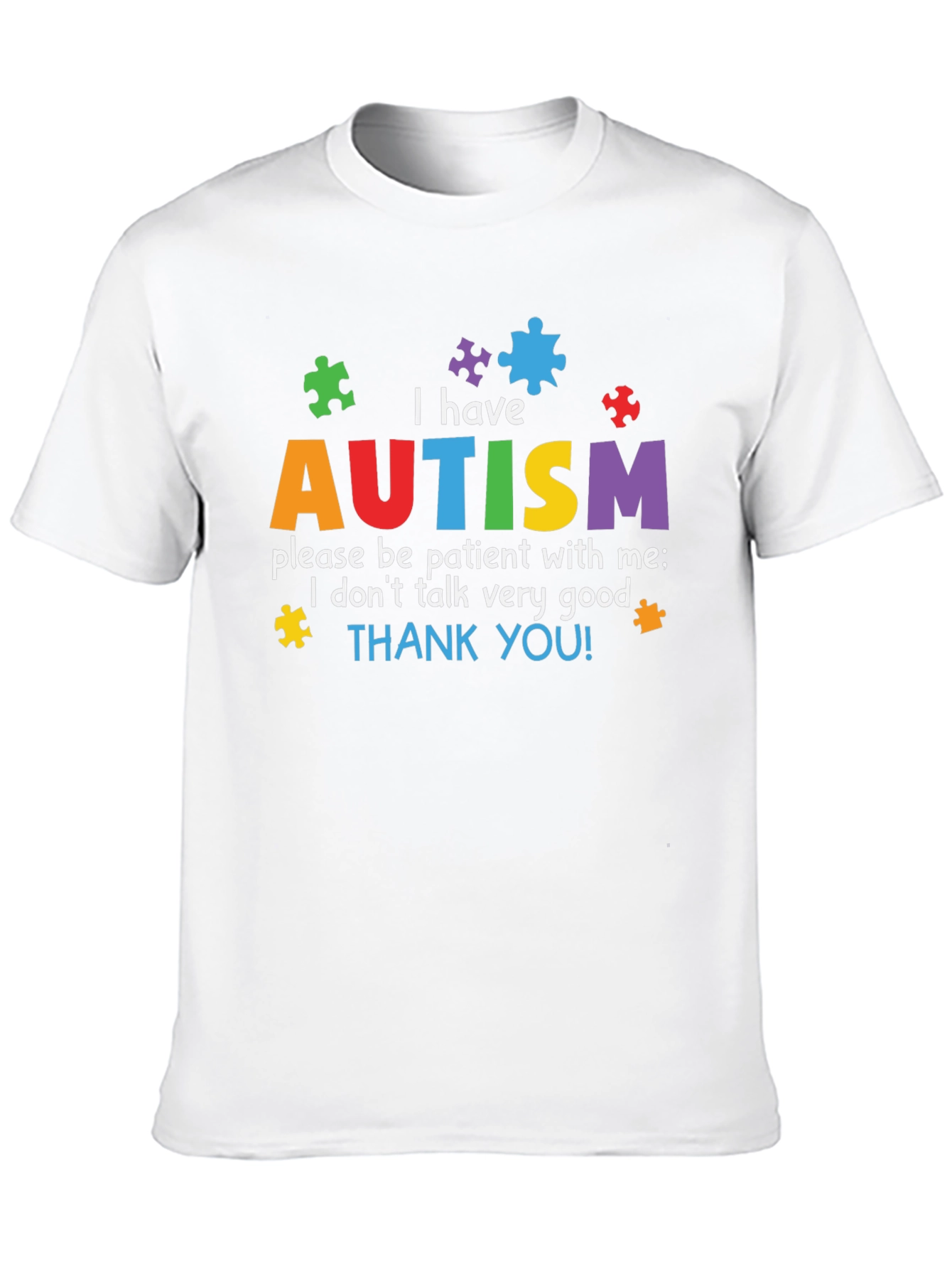 Autism Awareness T-Shirt - Puzzle Piece Design