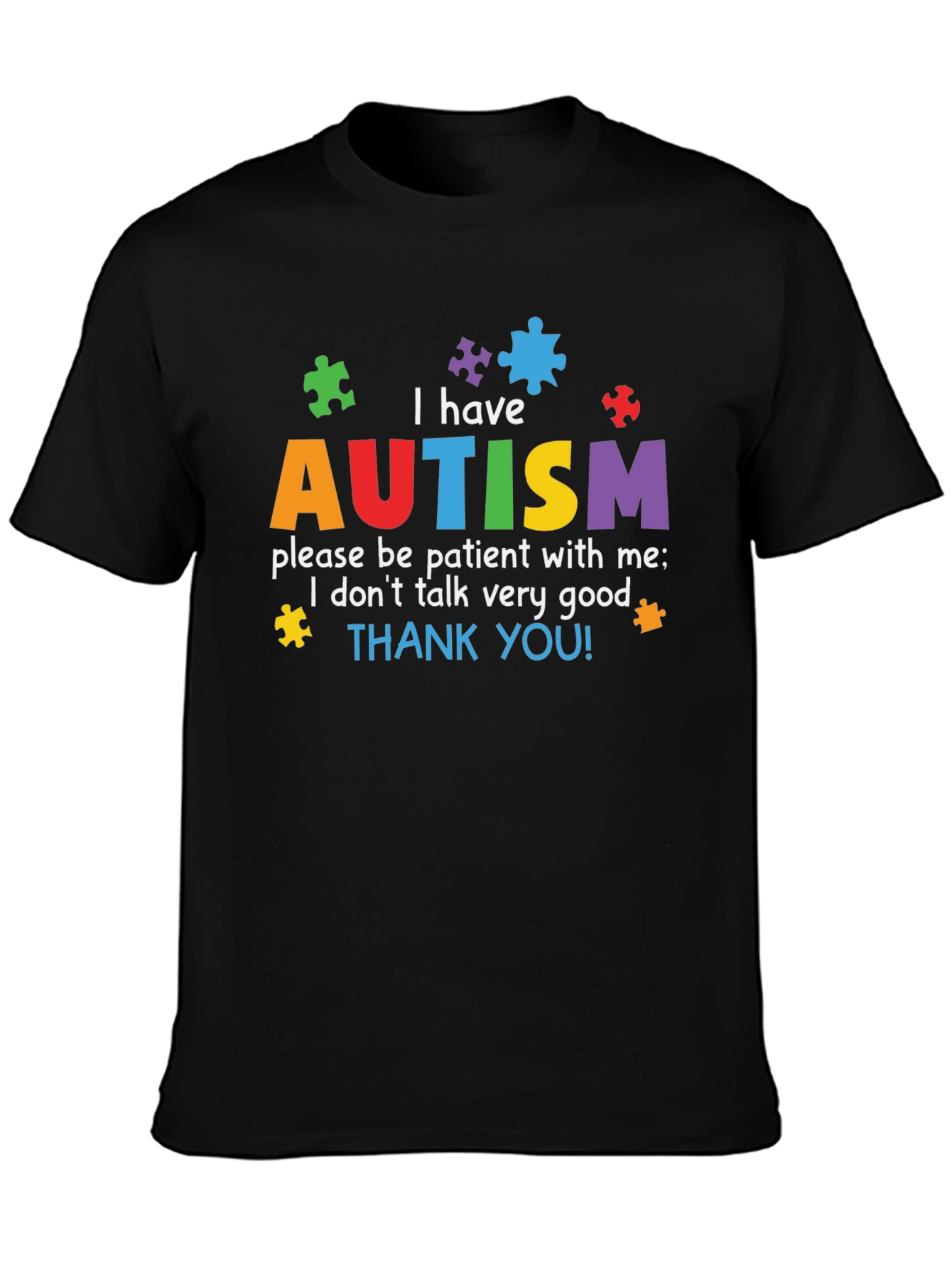 Autism Awareness T-Shirt - Puzzle Piece Design