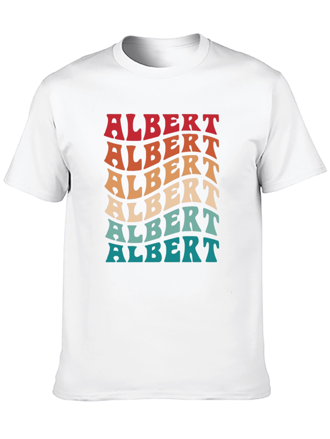 Retro Albert T-Shirt - Personalized Name Tee