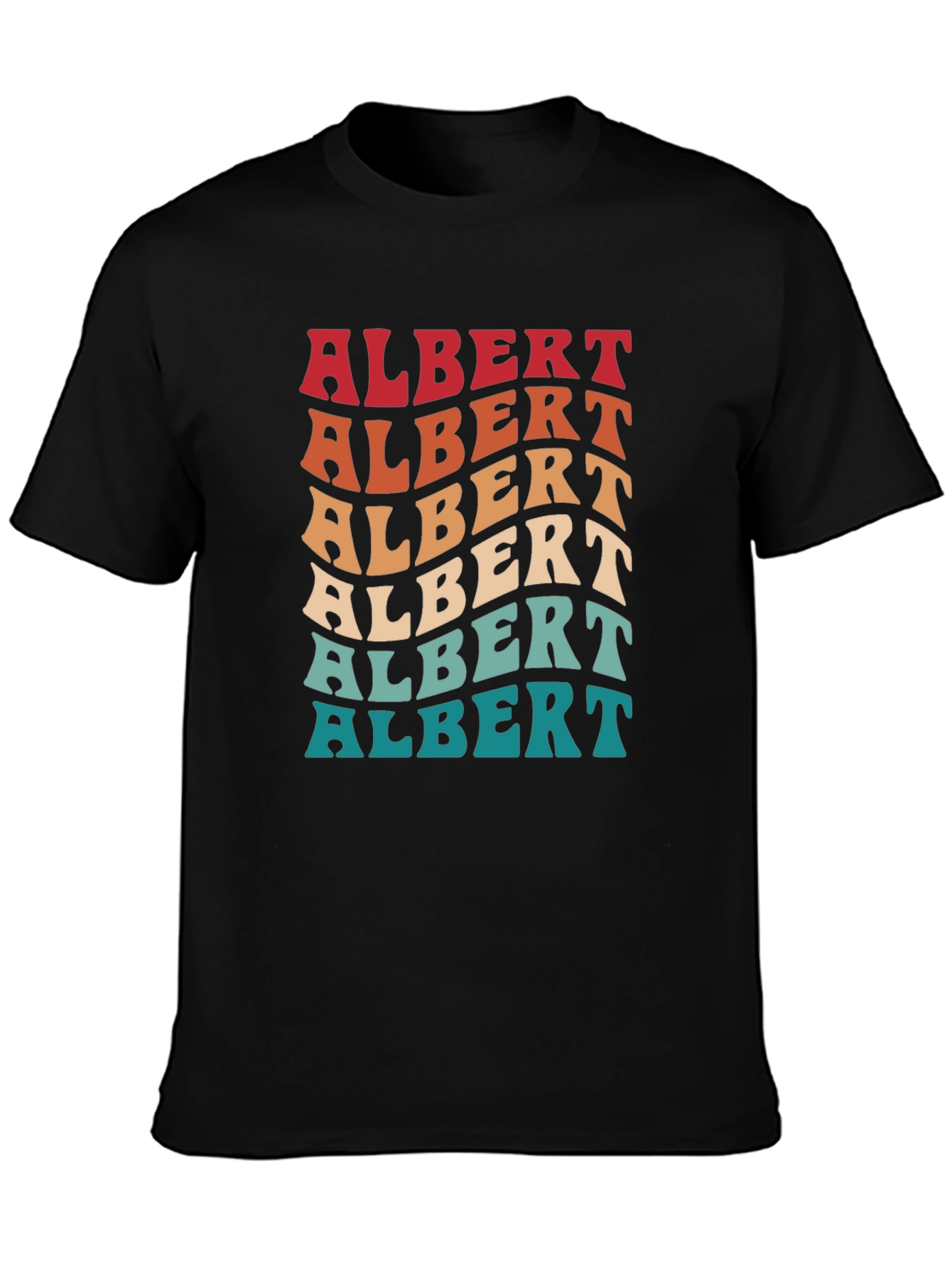 Retro Albert T-Shirt - Personalized Name Tee