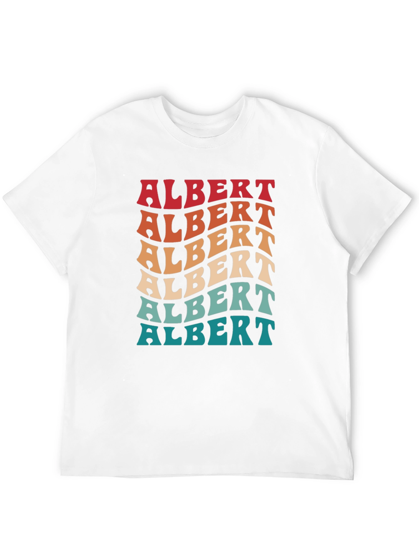 Retro Albert T-Shirt - Personalized Name Tee