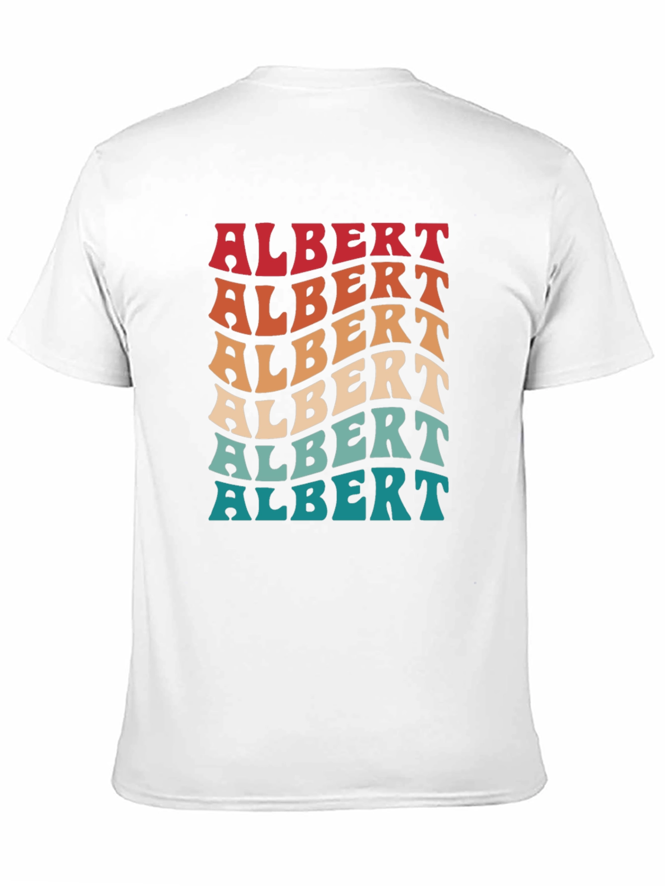 Retro Albert T-Shirt - Personalized Name Tee