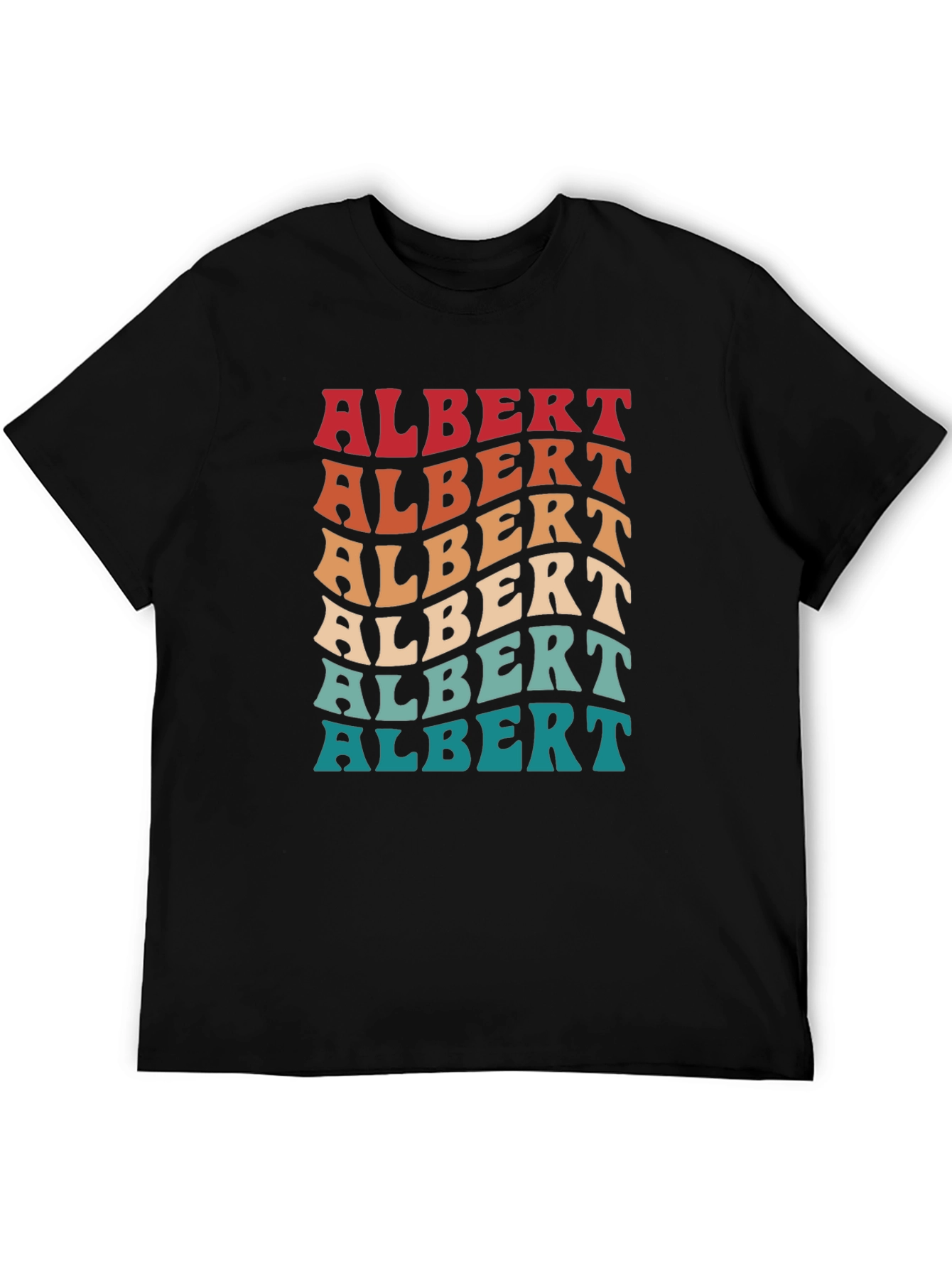 Retro Albert T-Shirt - Personalized Name Tee