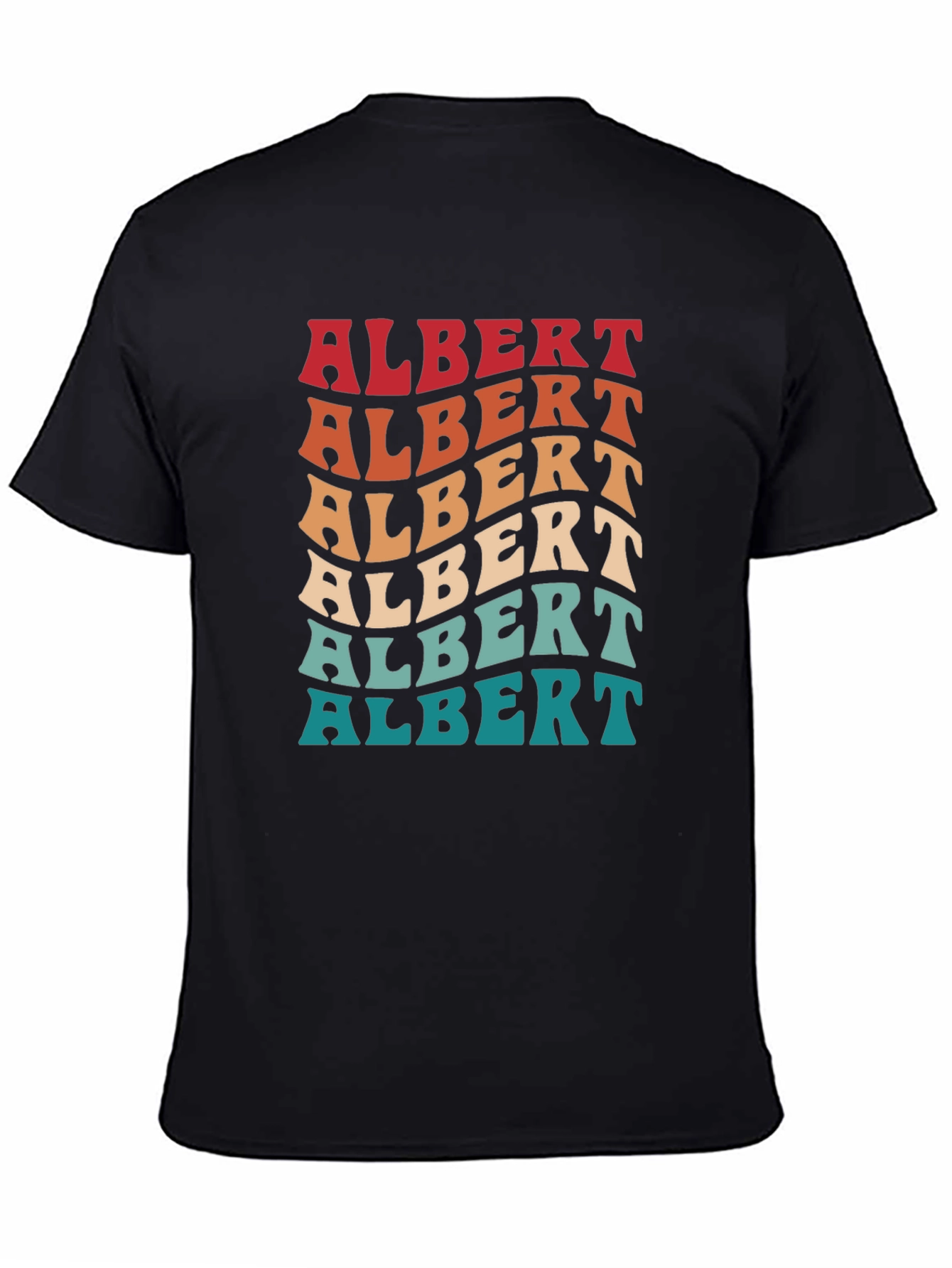 Retro Albert T-Shirt - Personalized Name Tee