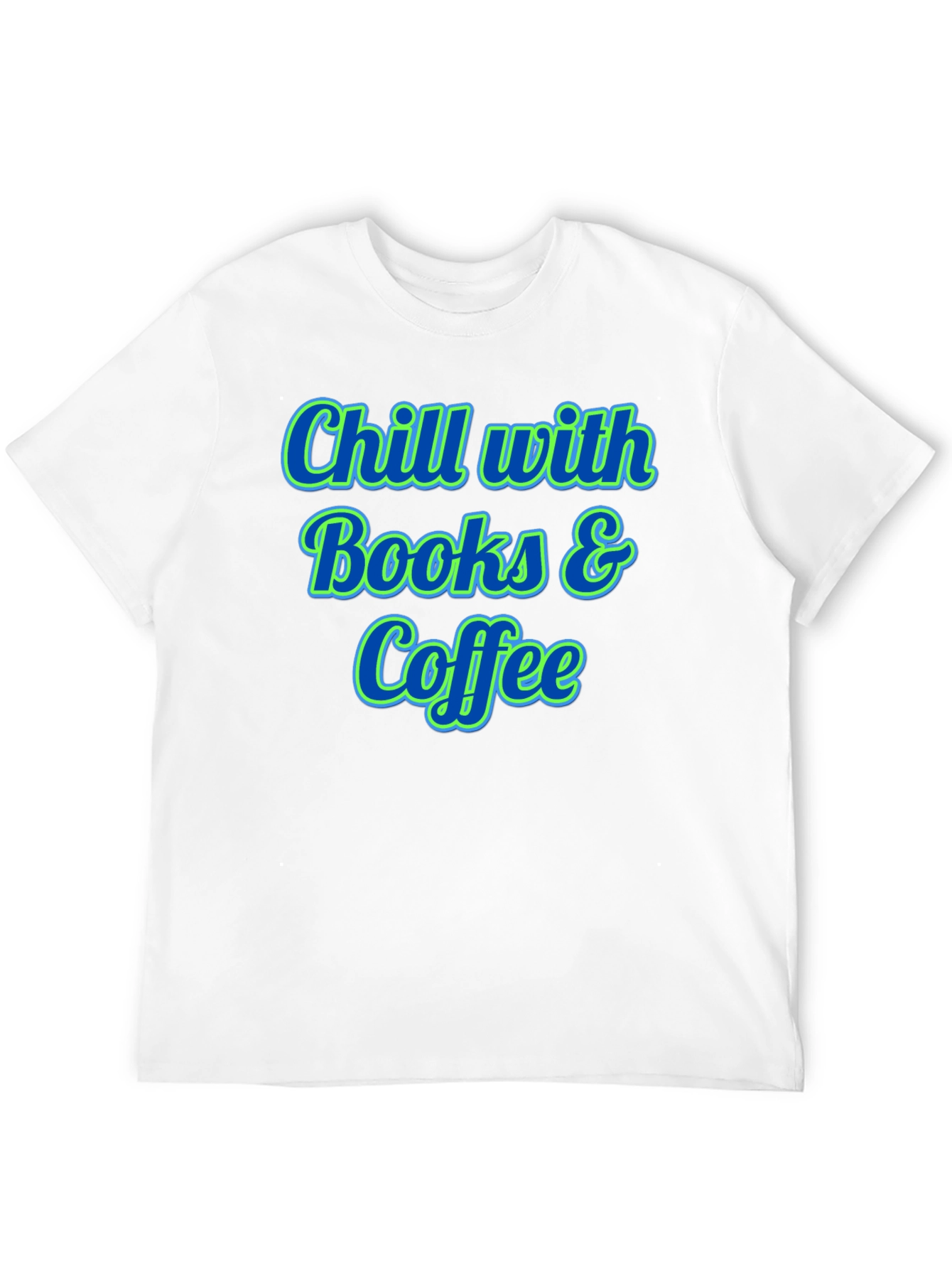 Chill with Books & Coffee Black T-Shirt