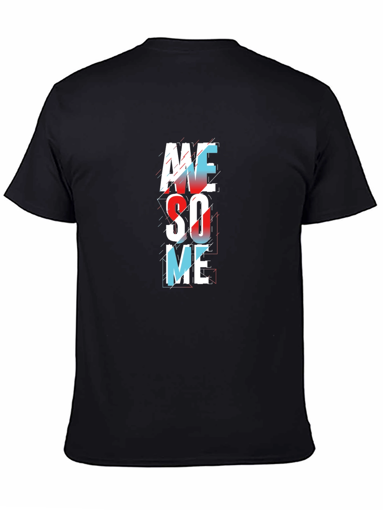 Awesome Graphic Print Mens Black T-Shirt