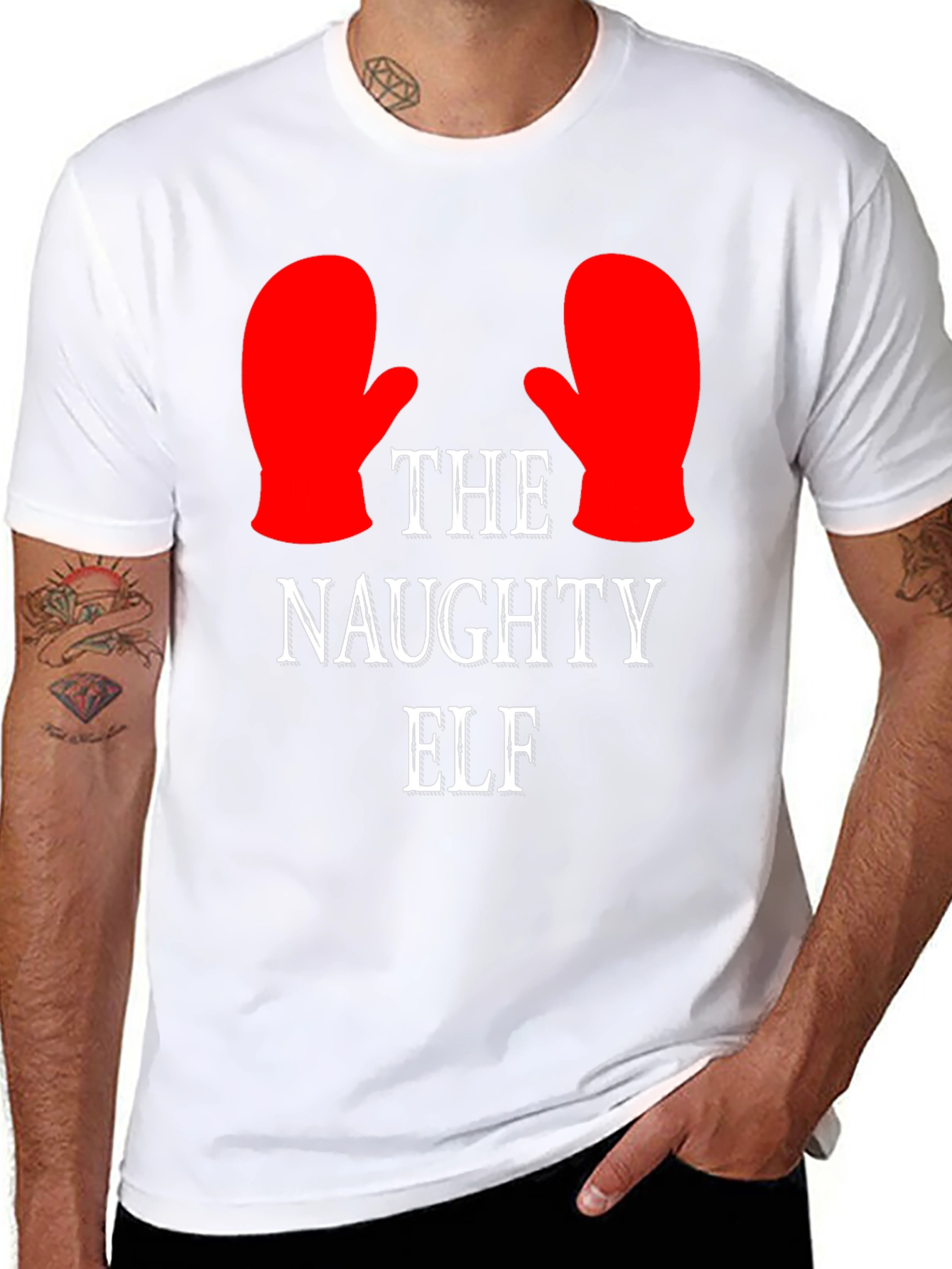 The Naughty Elf Holiday T-Shirt