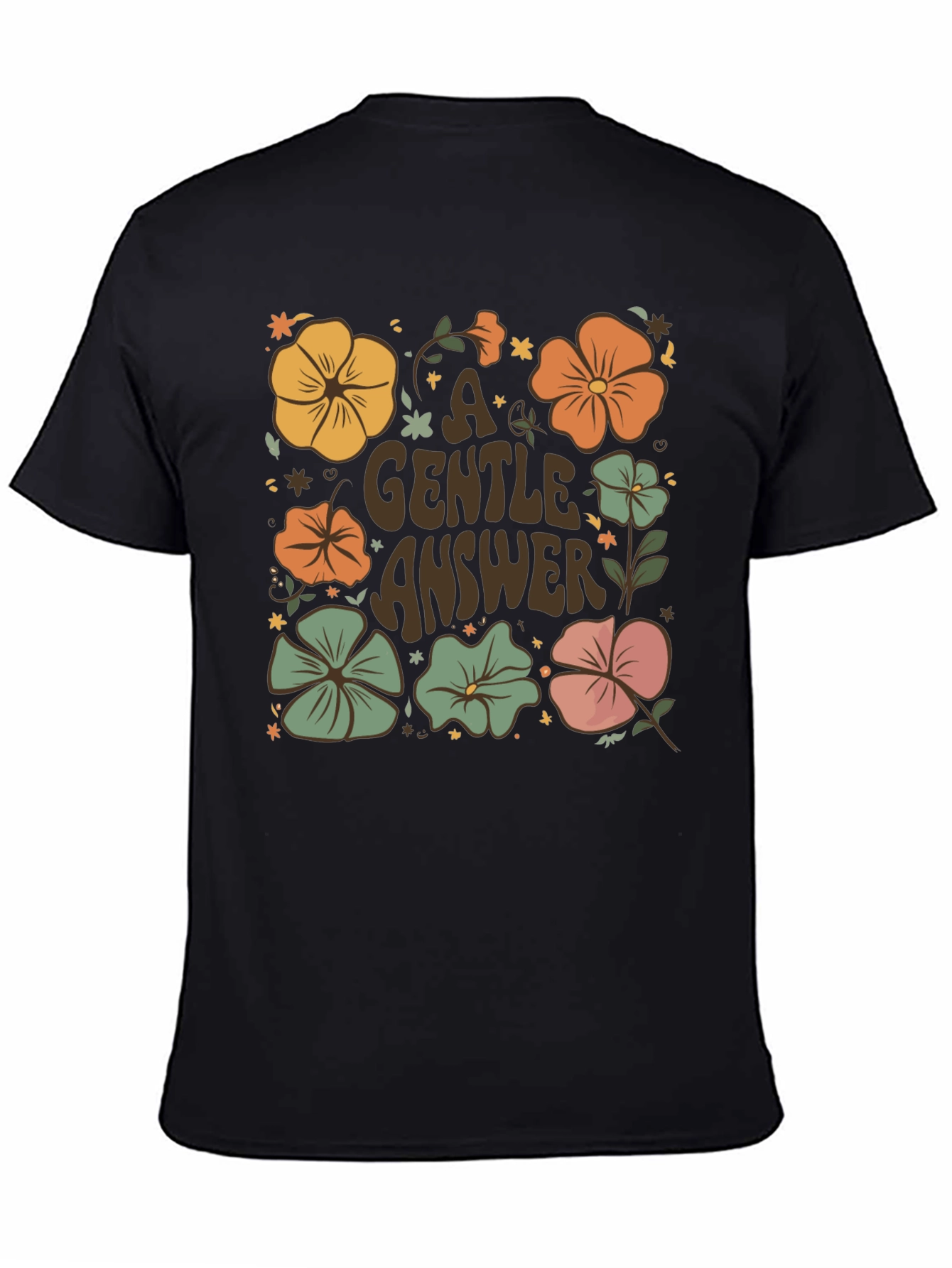 Floral A Gentle Answer Graphic Tee