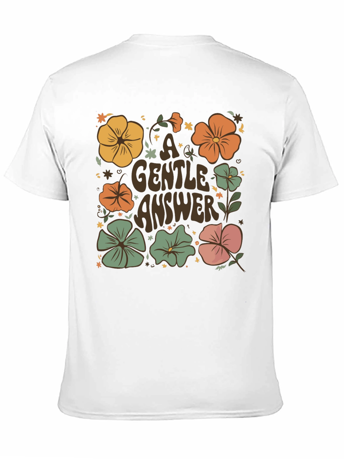 Floral A Gentle Answer Graphic Tee