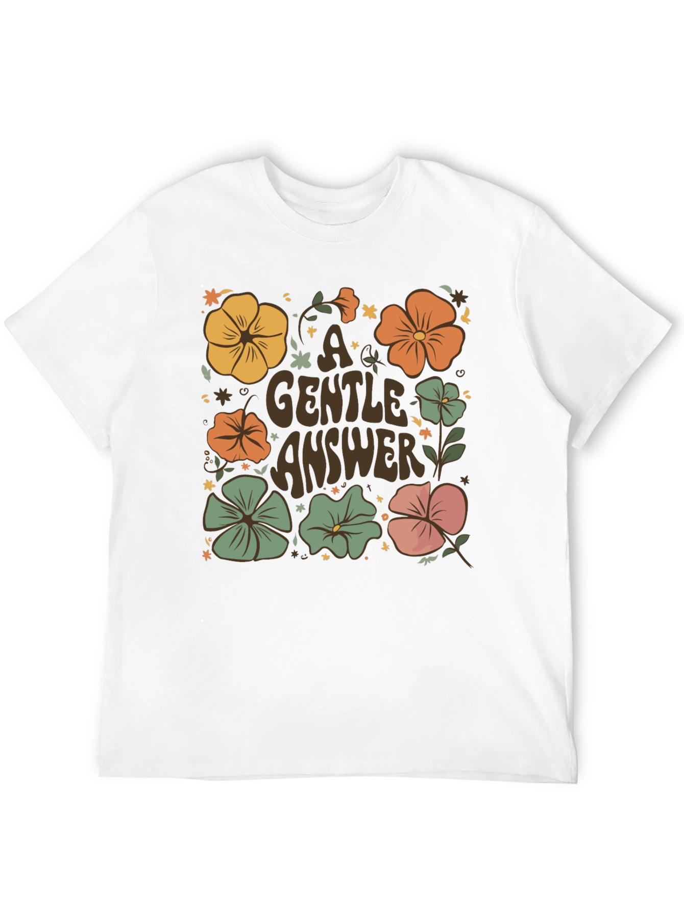 Floral A Gentle Answer Graphic Tee