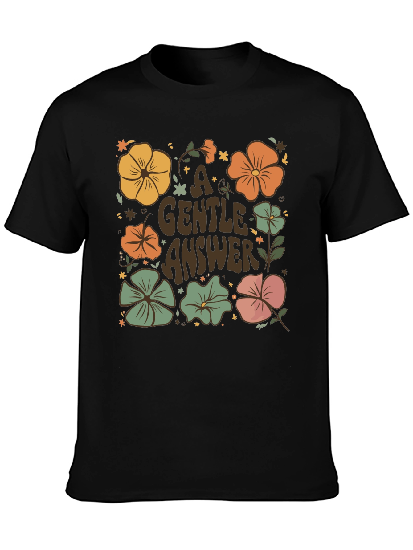 Floral A Gentle Answer Graphic Tee