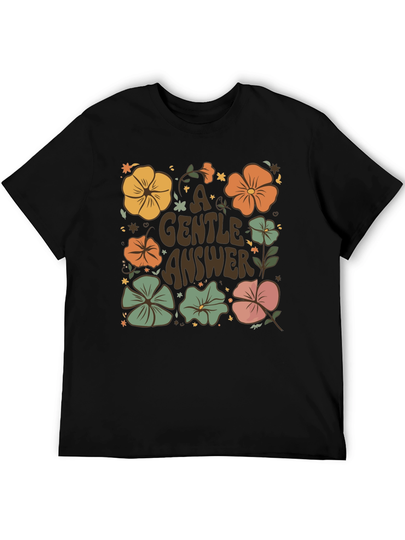 Floral A Gentle Answer Graphic Tee