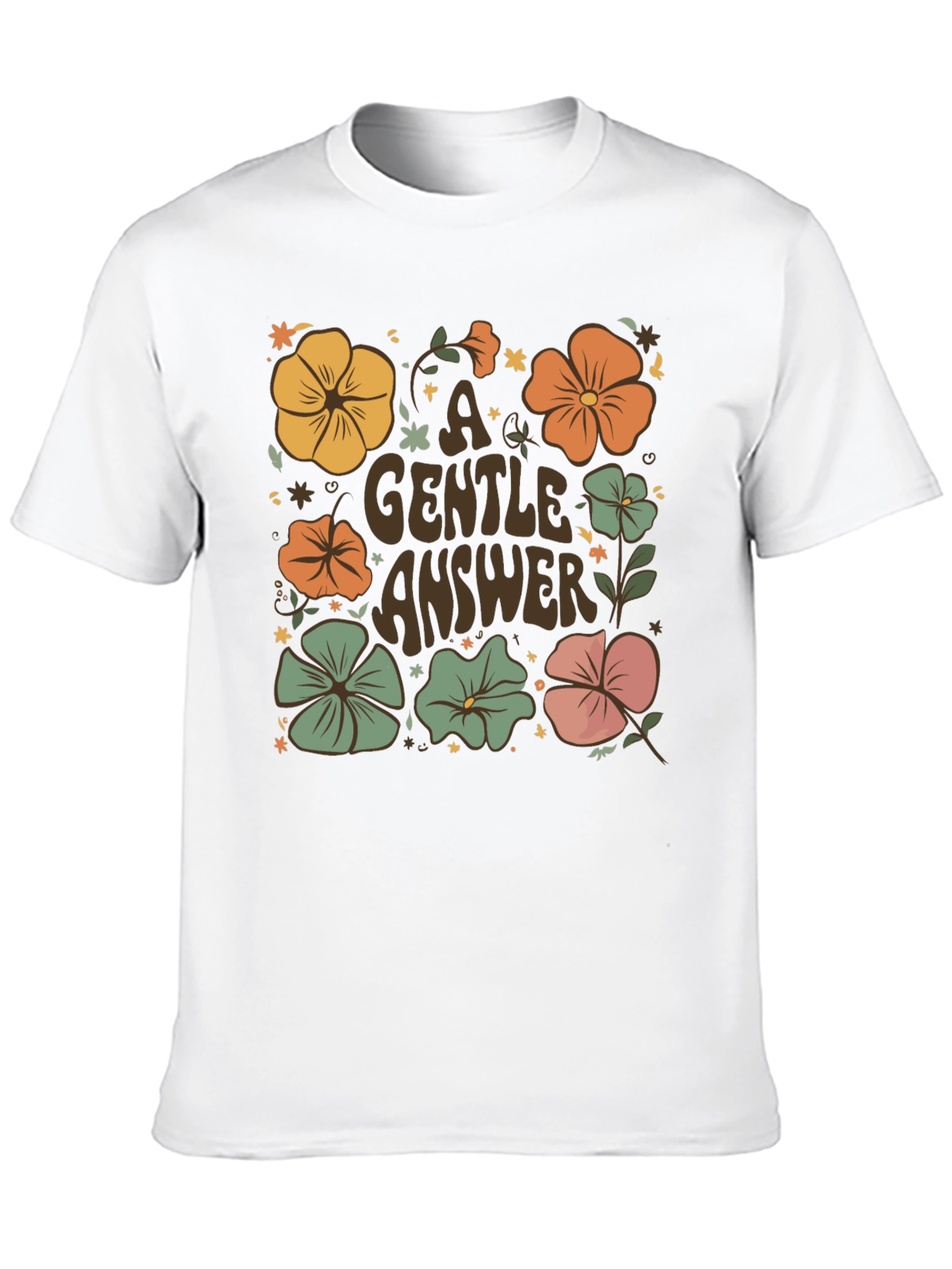 Floral A Gentle Answer Graphic Tee