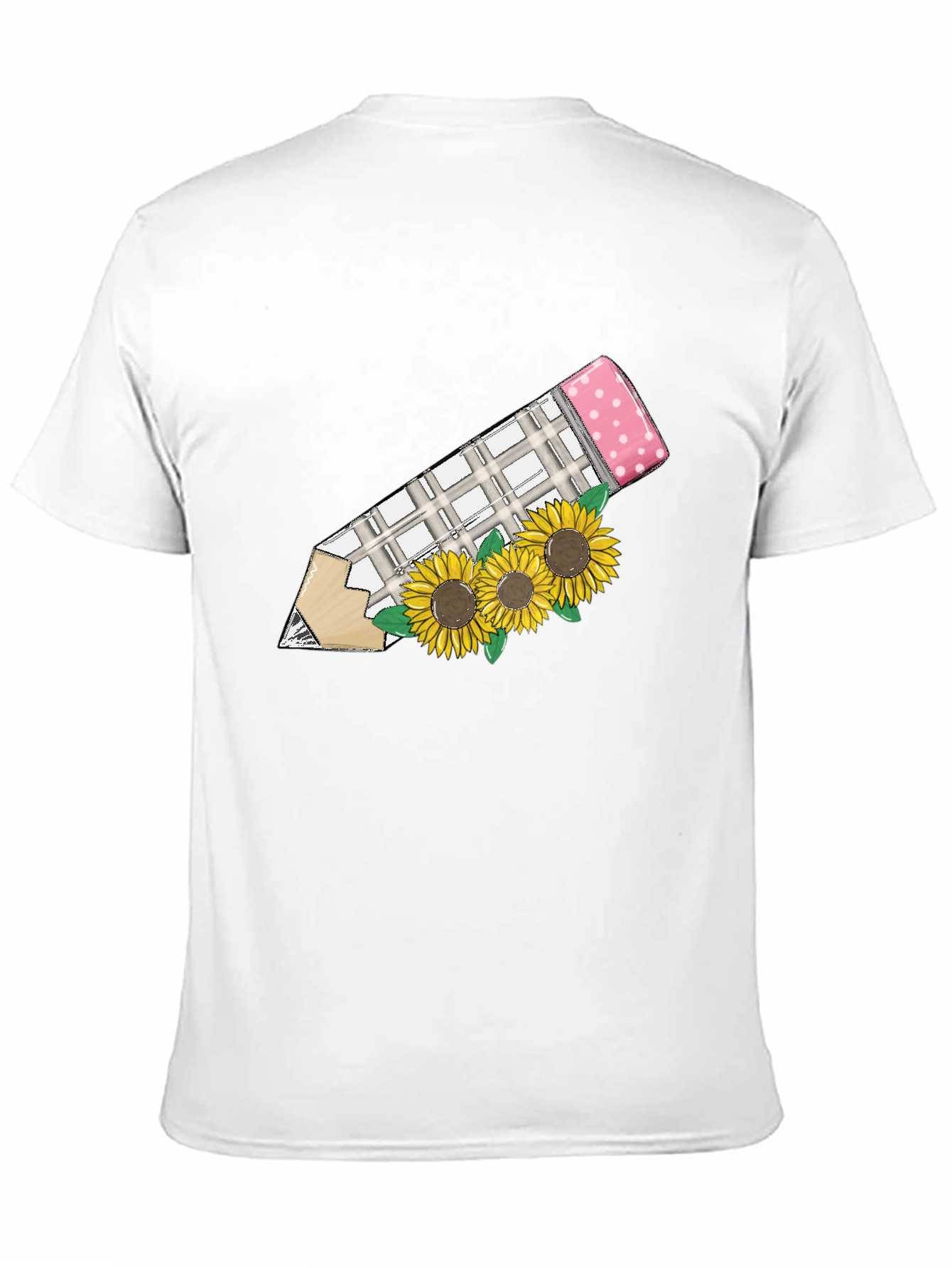 Sunflower Pencil Graphic T-Shirt