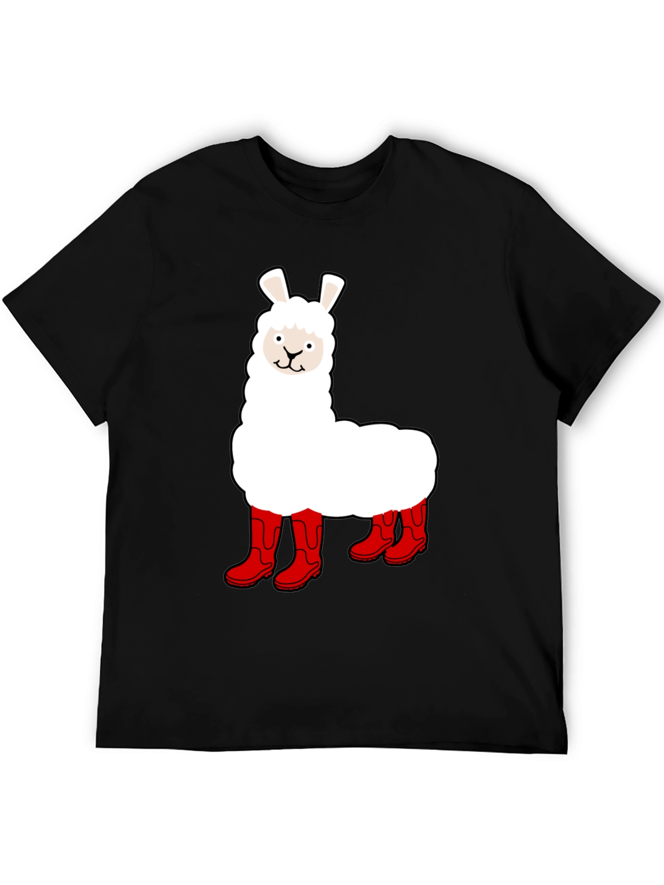 Llama in Boots Graphic Tee - Funny Animal T-Shirt