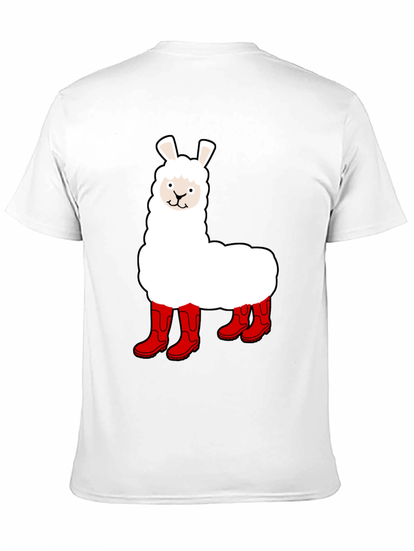 Llama in Boots Graphic Tee - Funny Animal T-Shirt