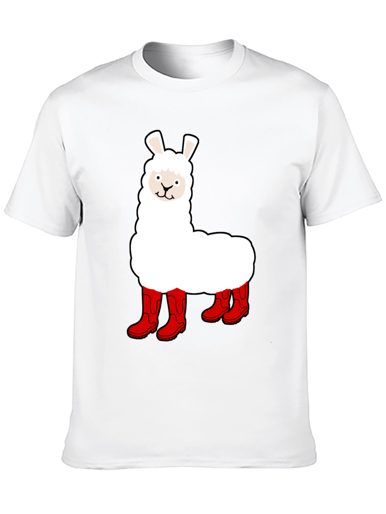Llama in Boots Graphic Tee - Funny Animal T-Shirt