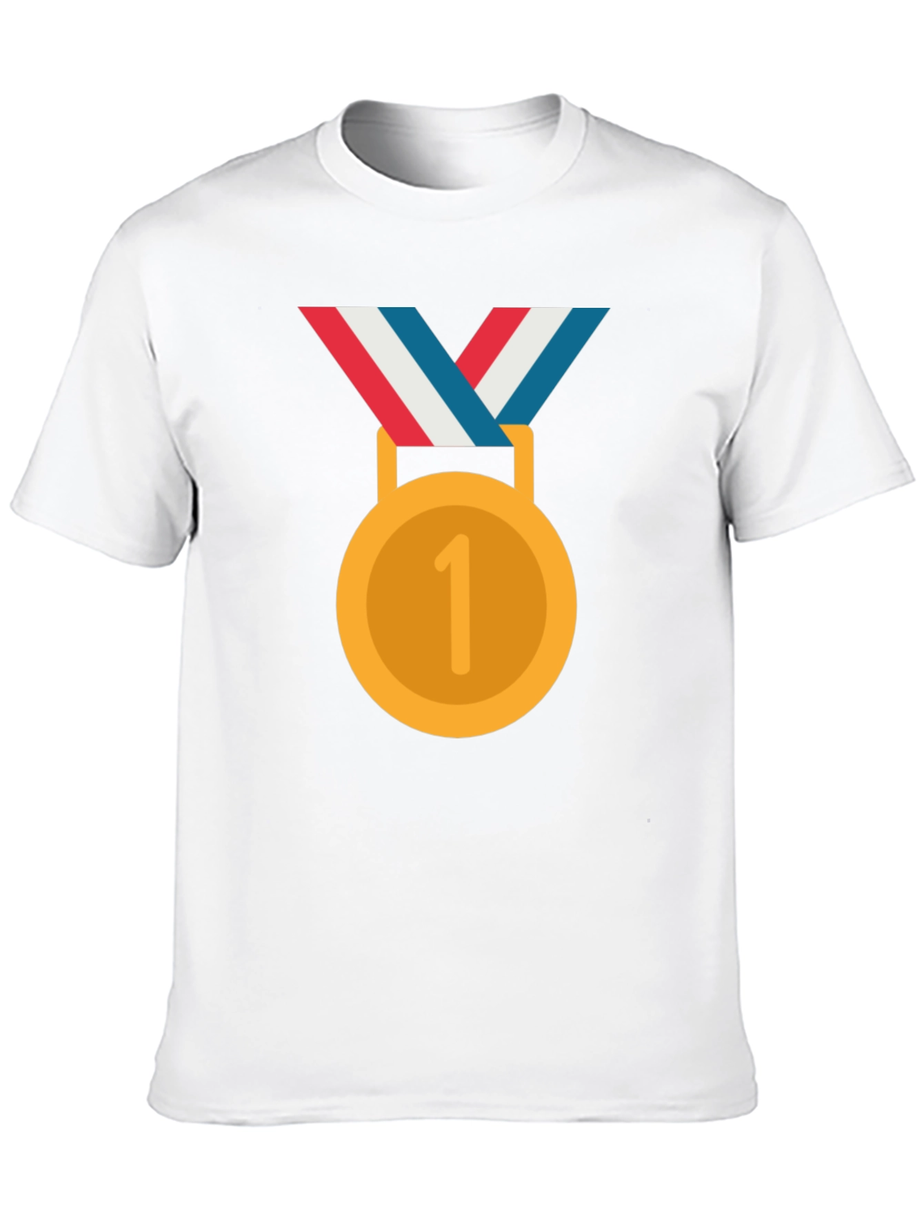 Winners Medal Graphic Tee - Black Cotton T-Shirt