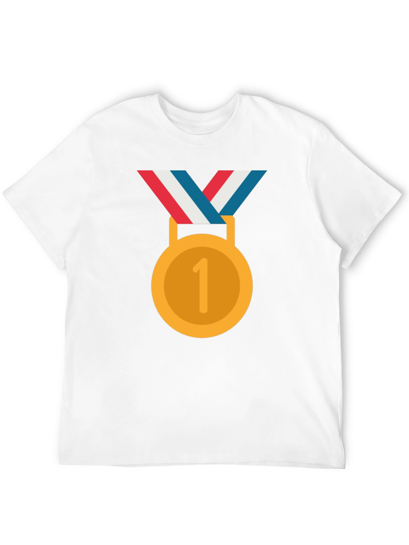 Winners Medal Graphic Tee - Black Cotton T-Shirt