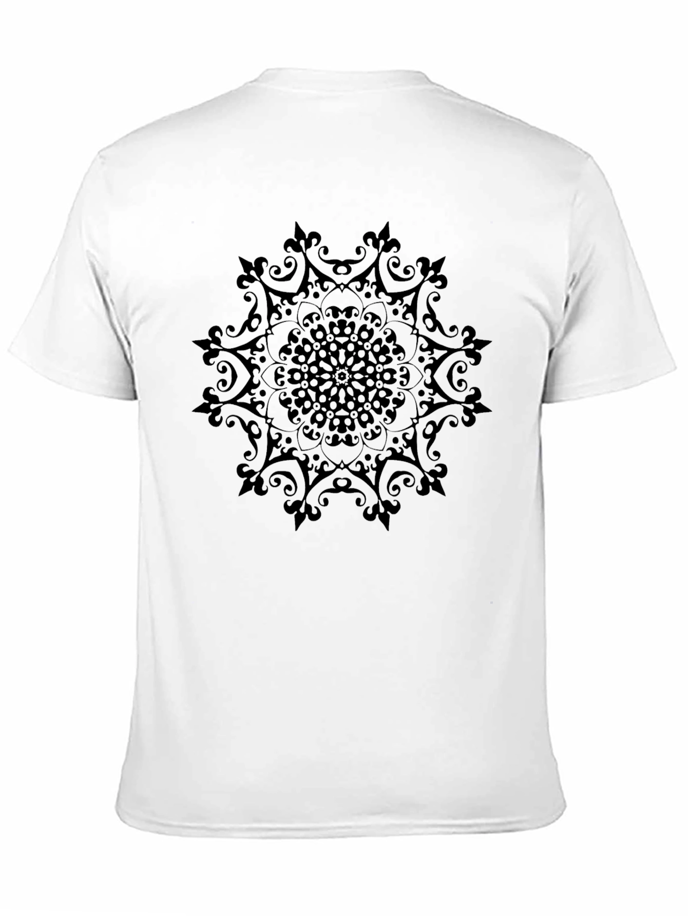 Black Mandala Graphic Tee - Stylish Casual Wear