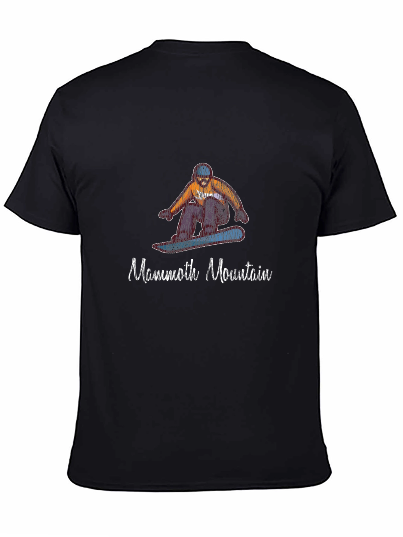 Mammoth Mountain Snowboarder Black T-Shirt