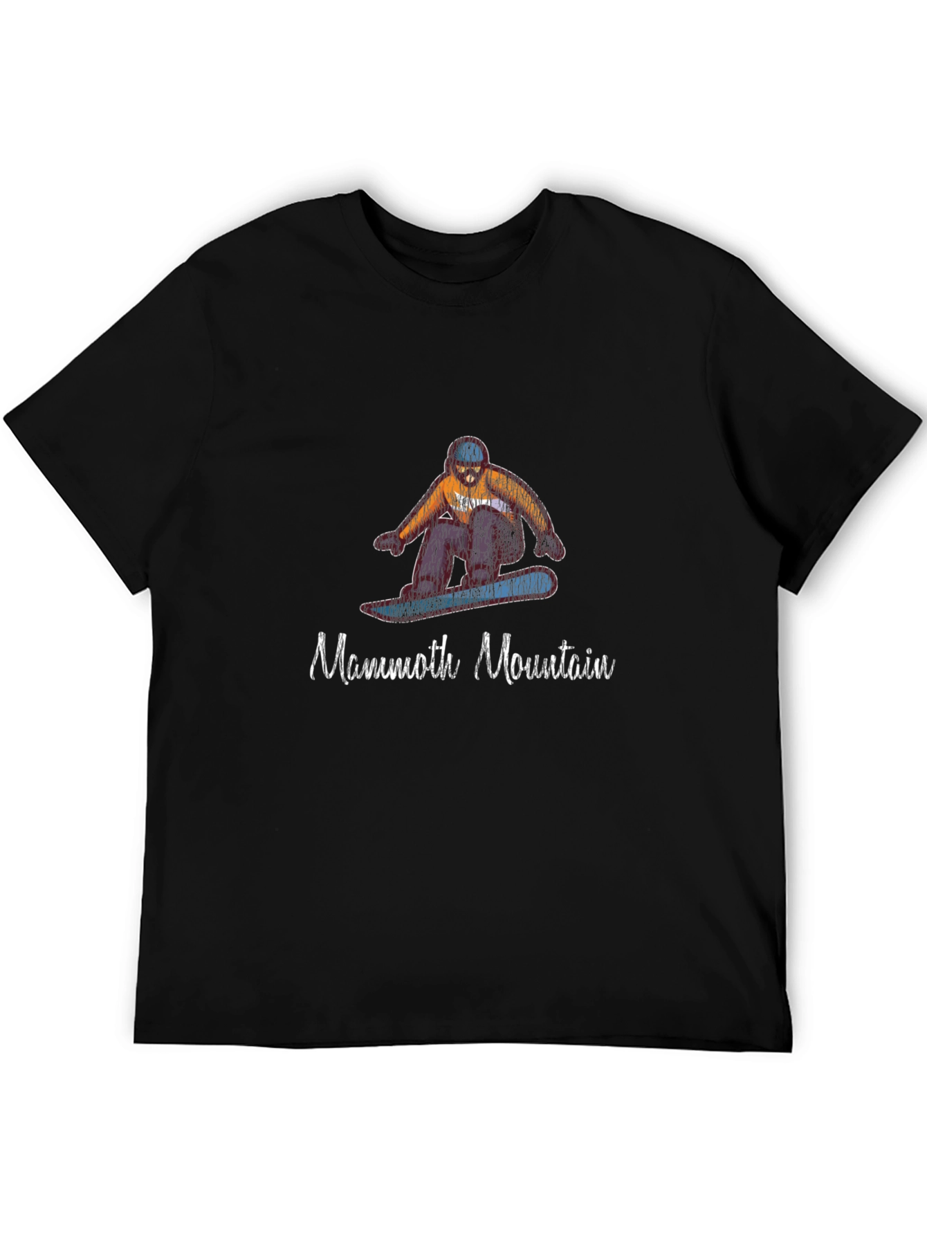 Mammoth Mountain Snowboarder Black T-Shirt