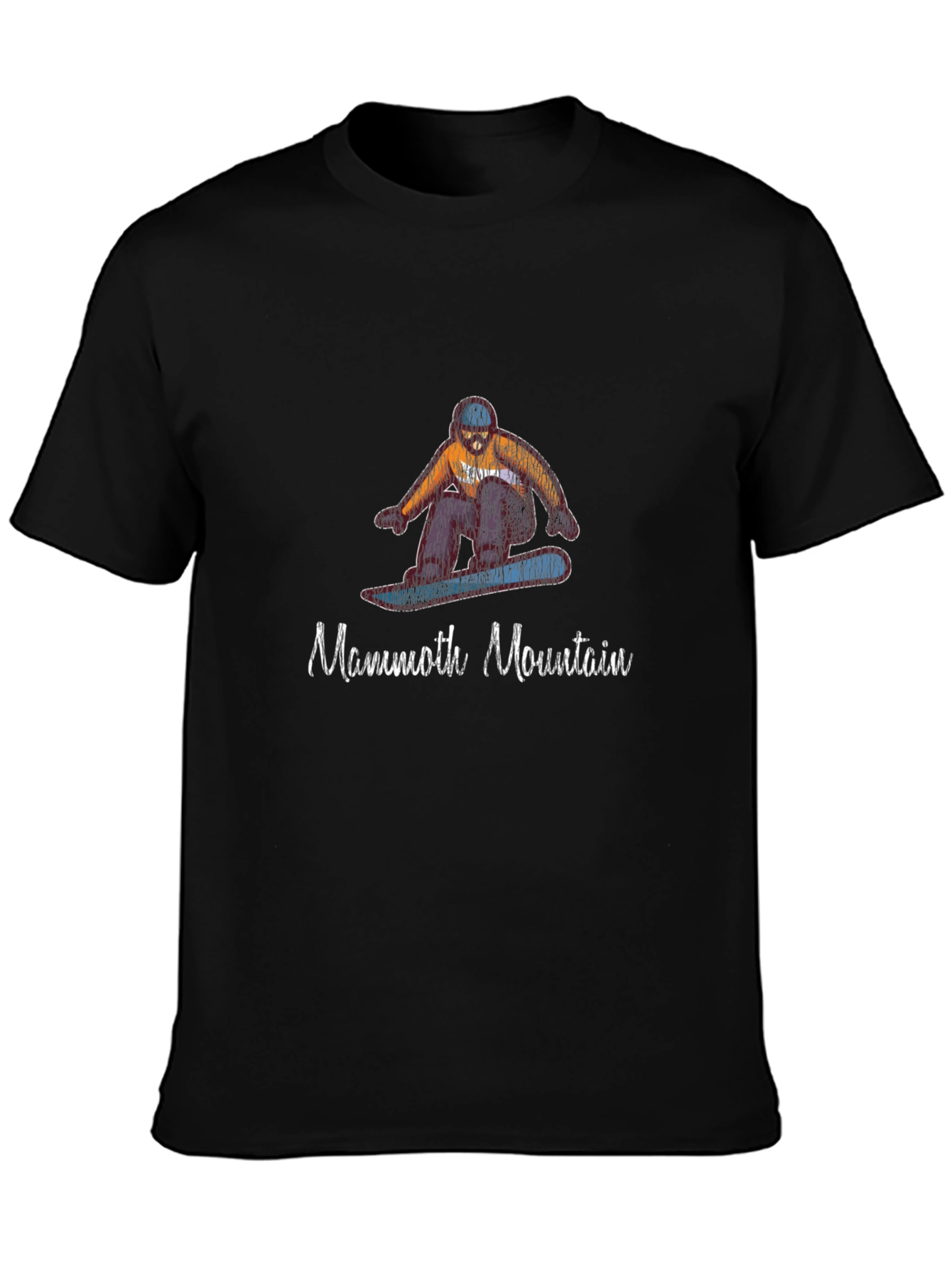 Mammoth Mountain Snowboarder Black T-Shirt