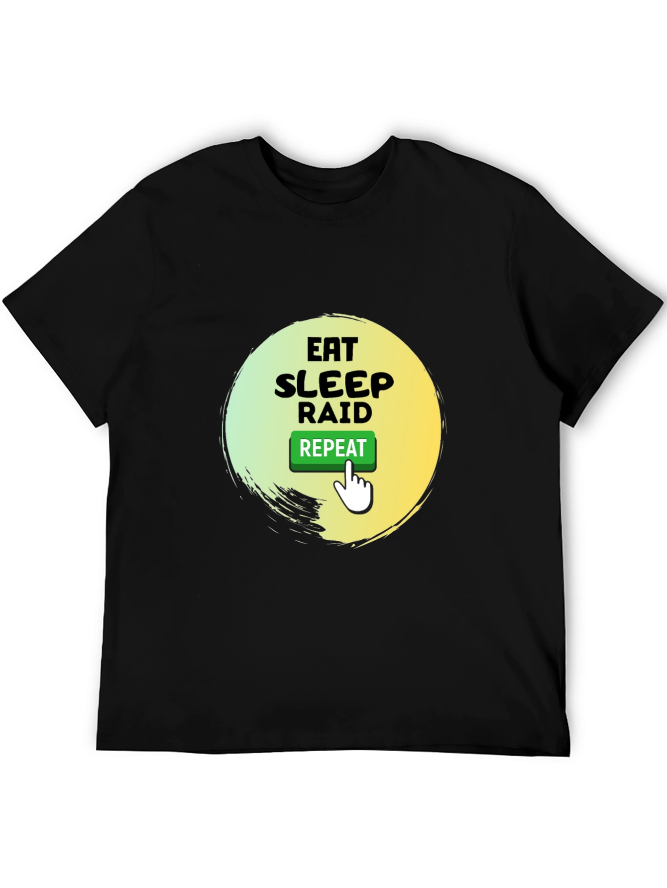Eat Sleep Raid Repeat Gamer T-Shirt