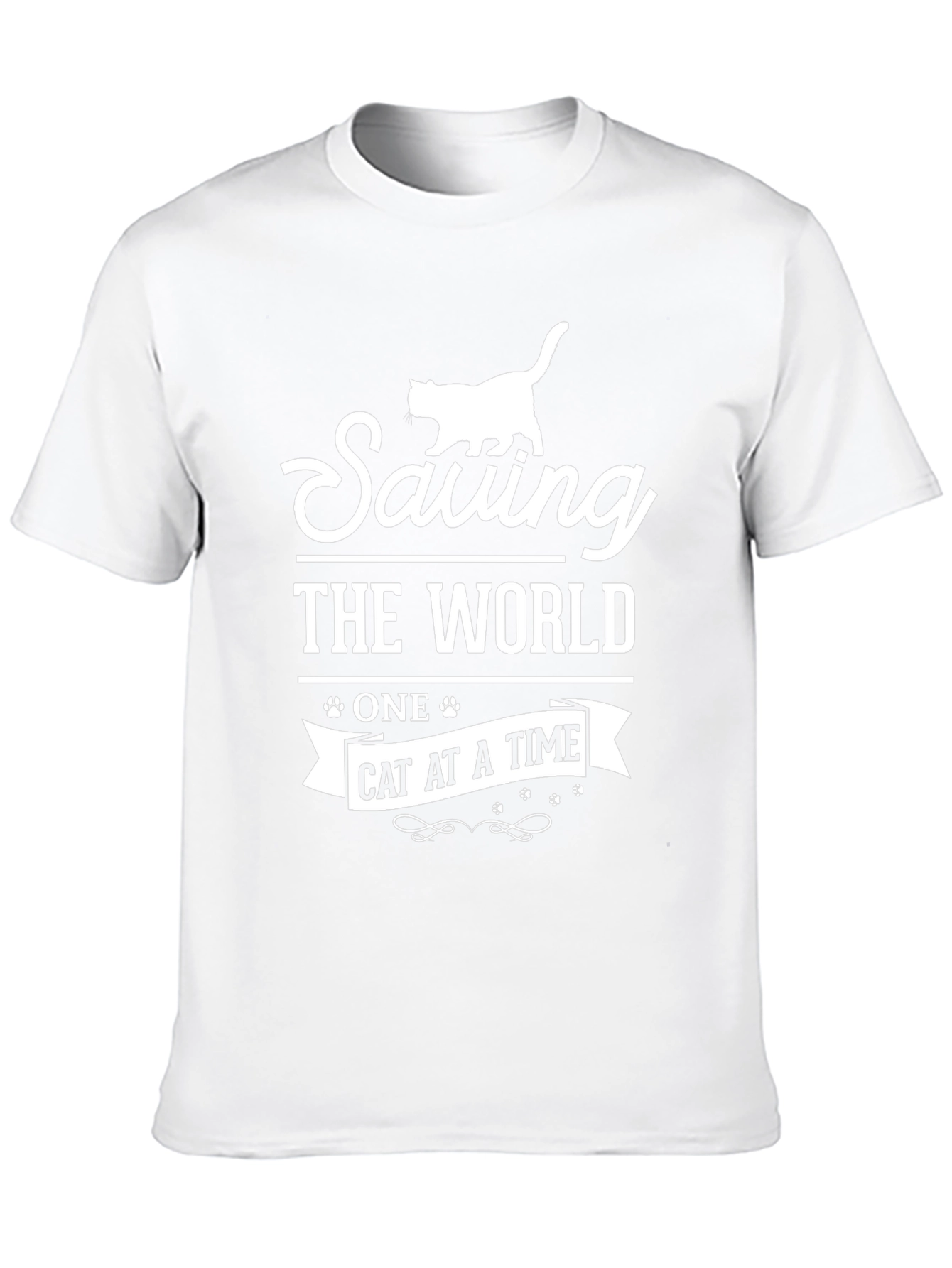 Saving The World Cat T-Shirt