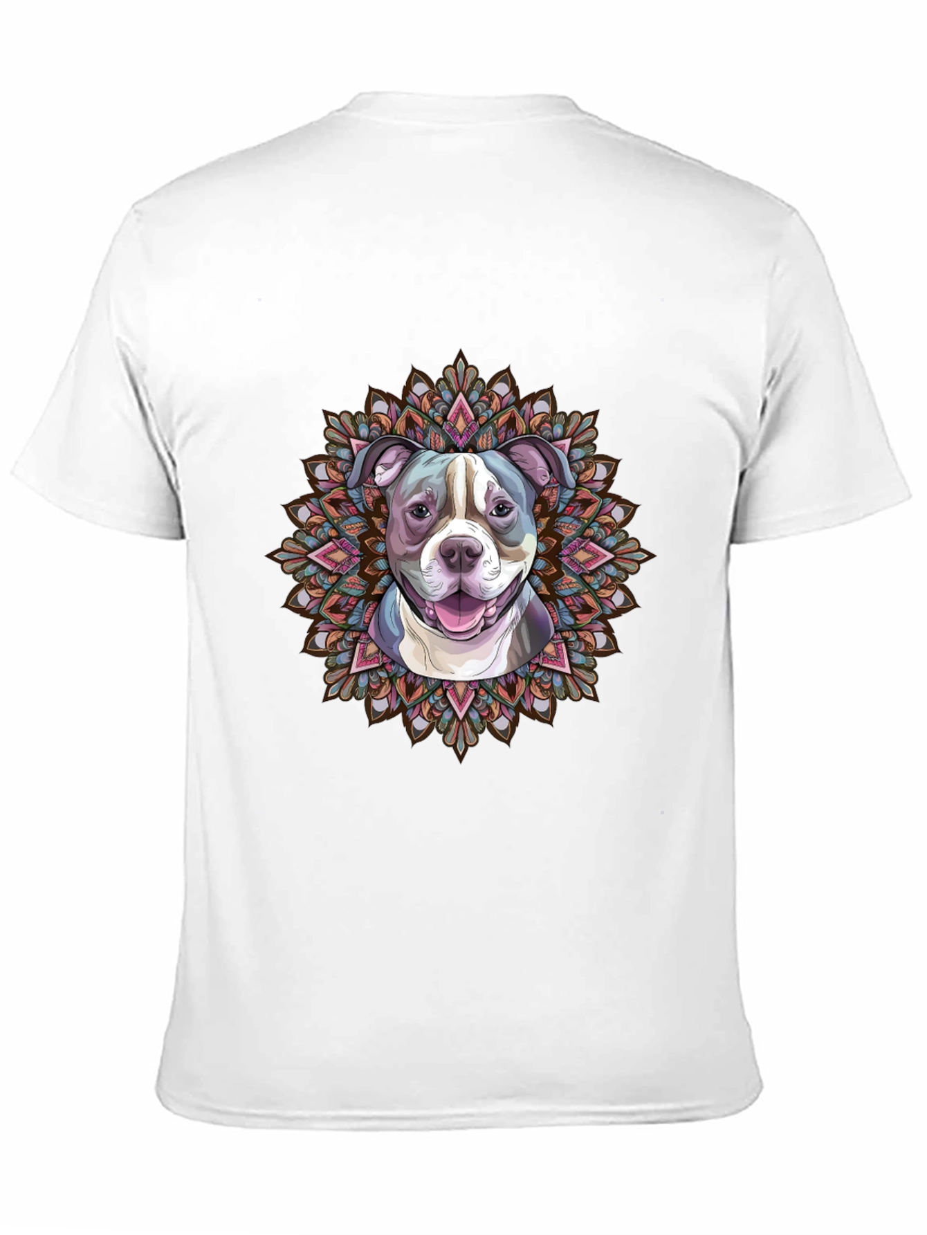 Dog Mandala Graphic Tee - Stylish Pet Lover Shirt