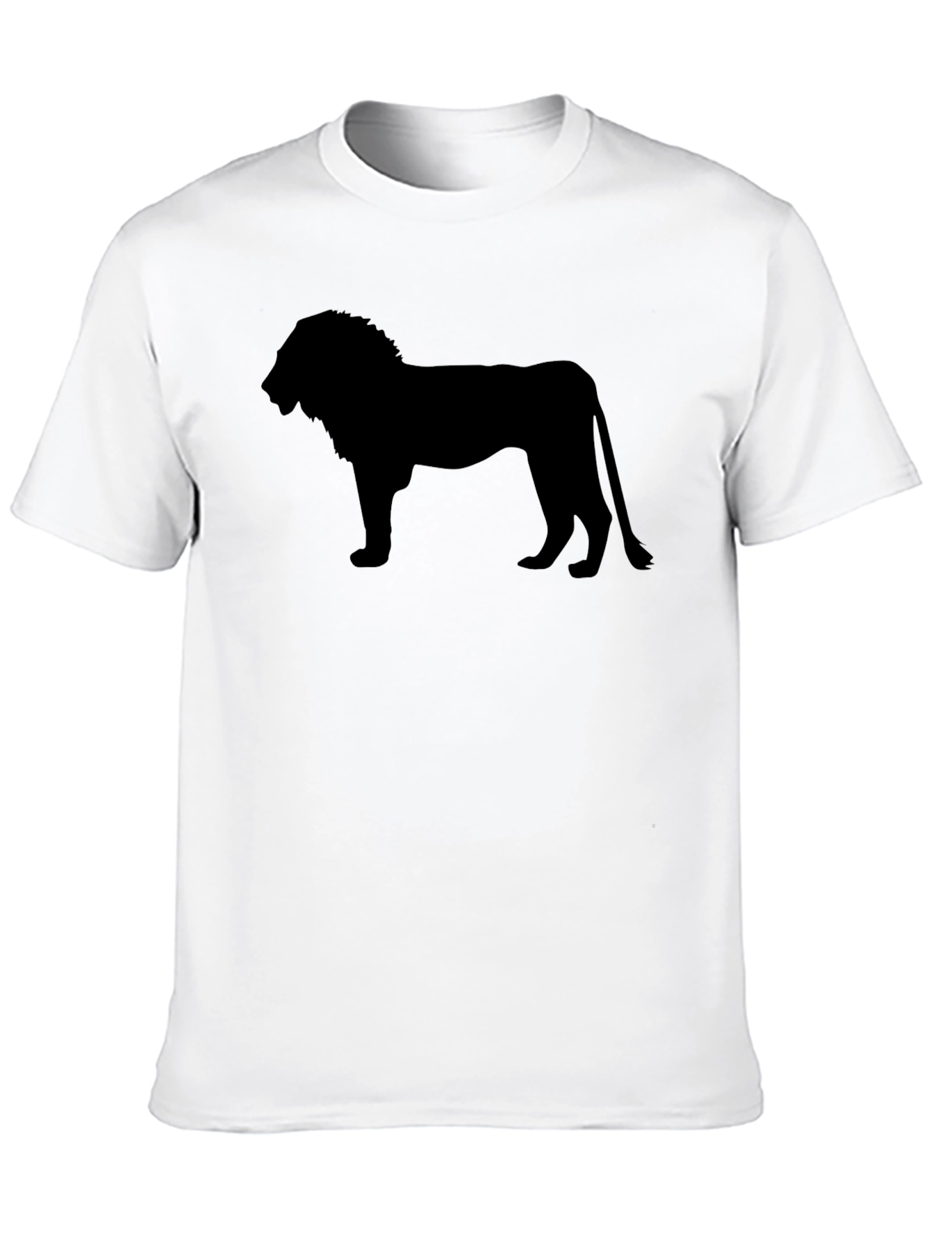 Lion Silhouette Black T-Shirt