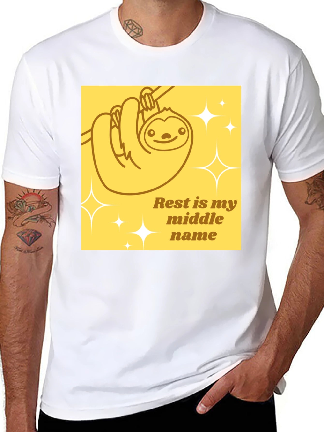 Relaxed Sloth Tee - Rest is my middle name