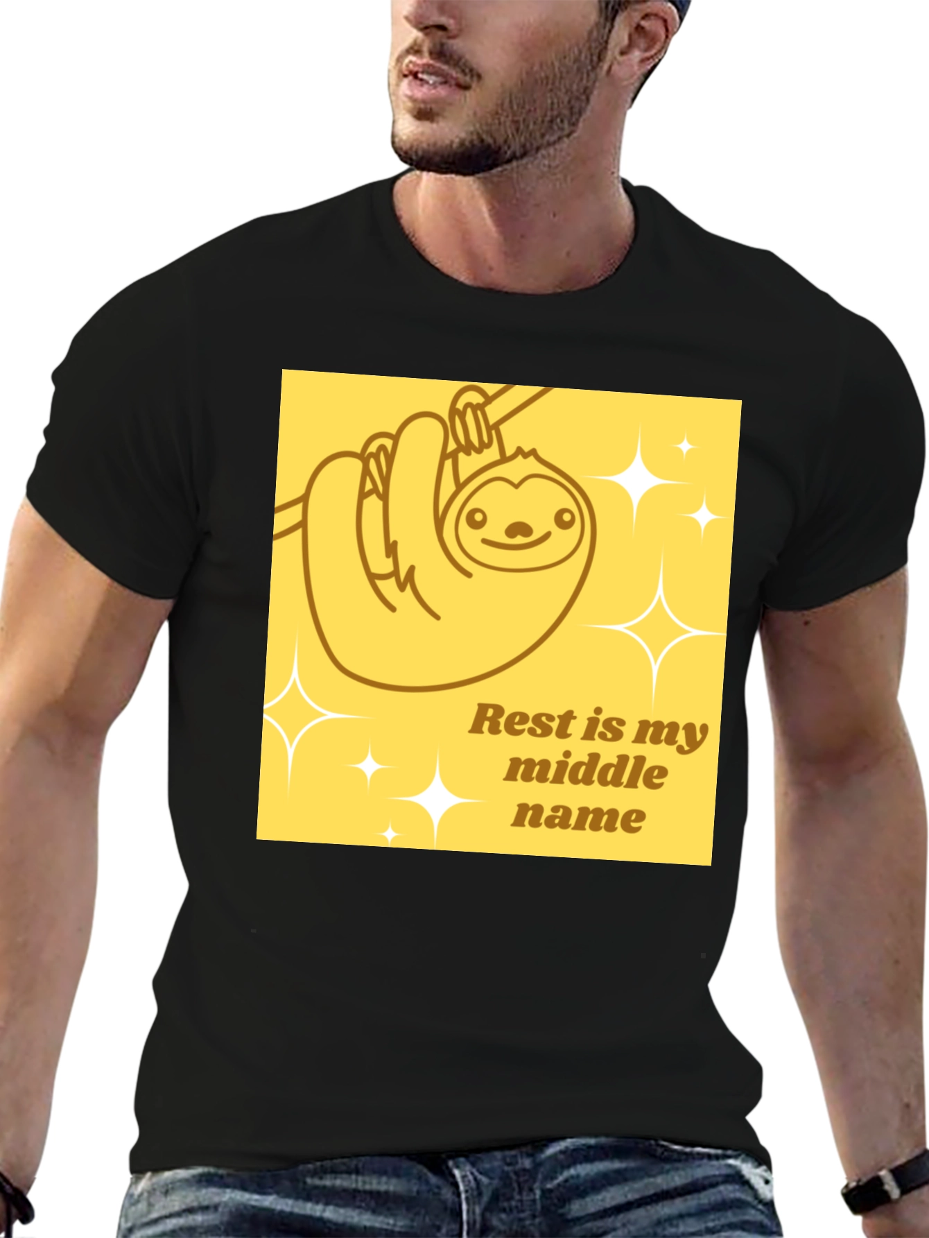 Relaxed Sloth Tee - Rest is my middle name
