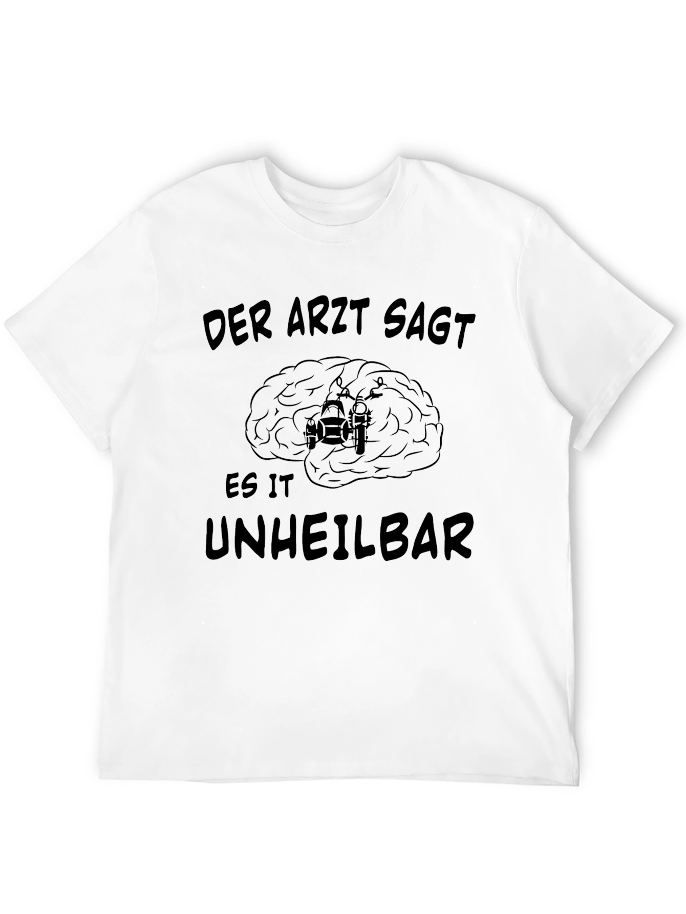 Der Arzt Sagt T-Shirt - Motorcycle Brain Tee