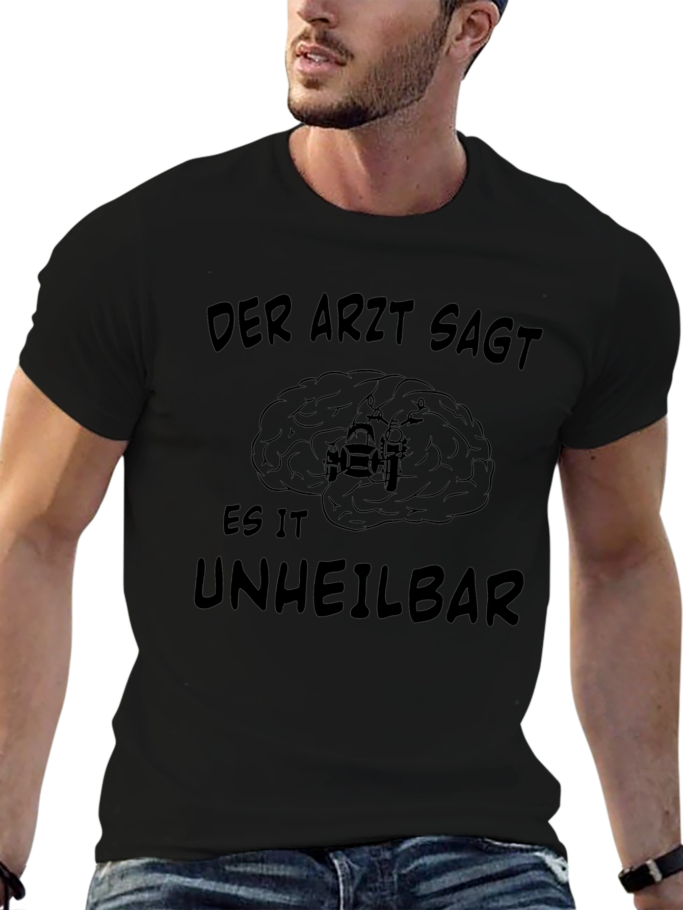 Der Arzt Sagt T-Shirt - Motorcycle Brain Tee