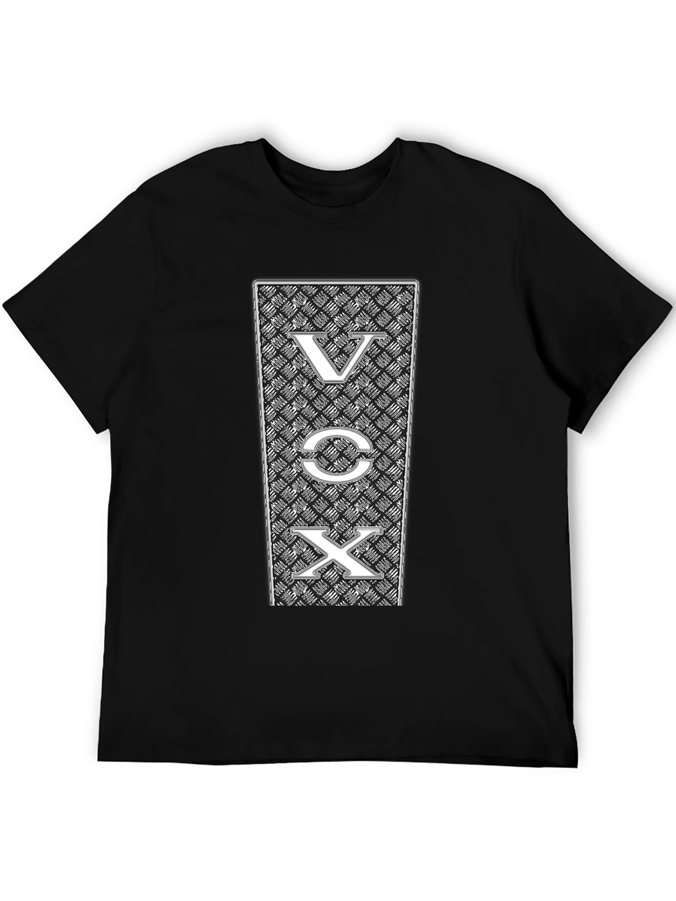 VOX Graphic Print Black T-Shirt