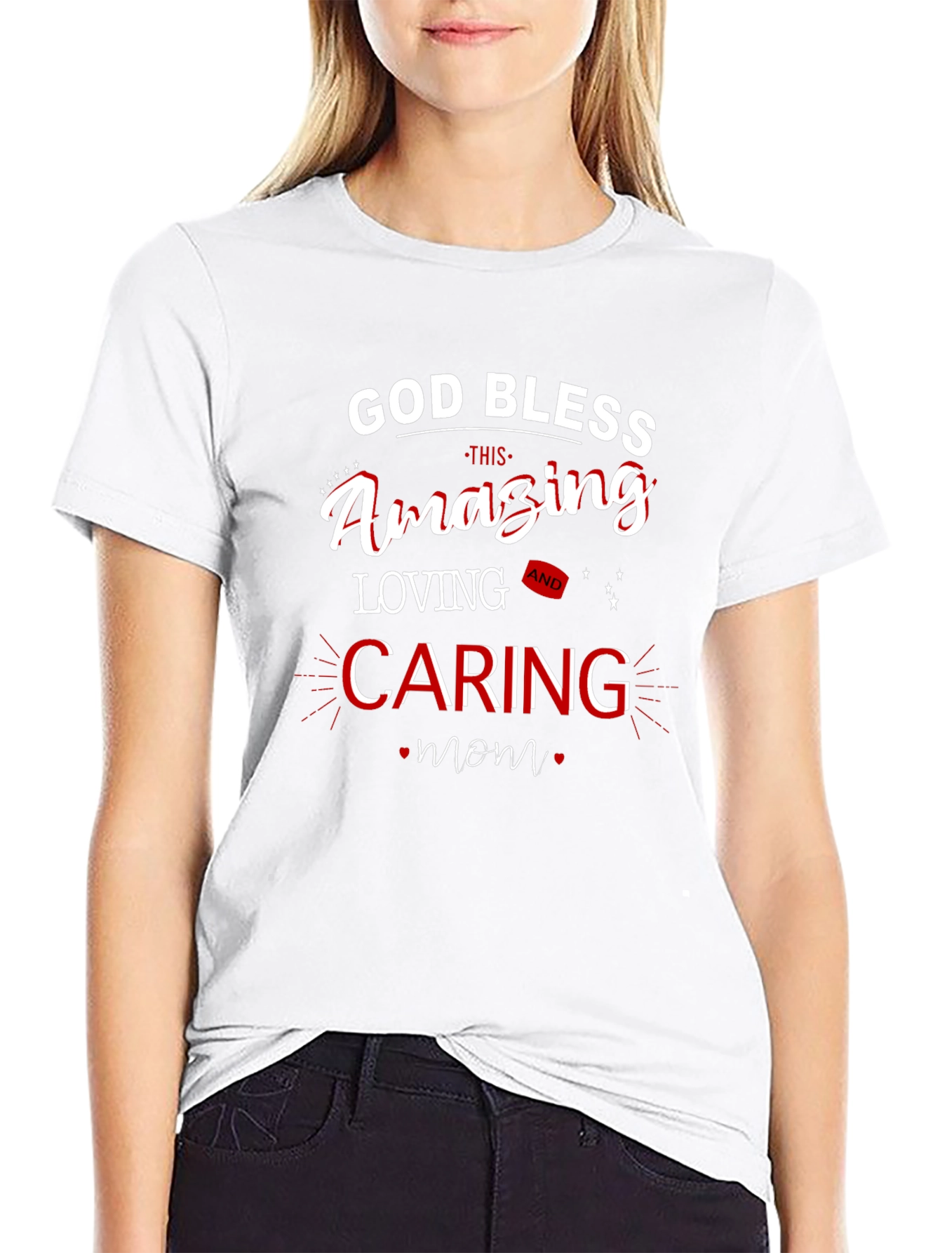 God Bless Mom T-Shirt - Amazing Loving Caring Design