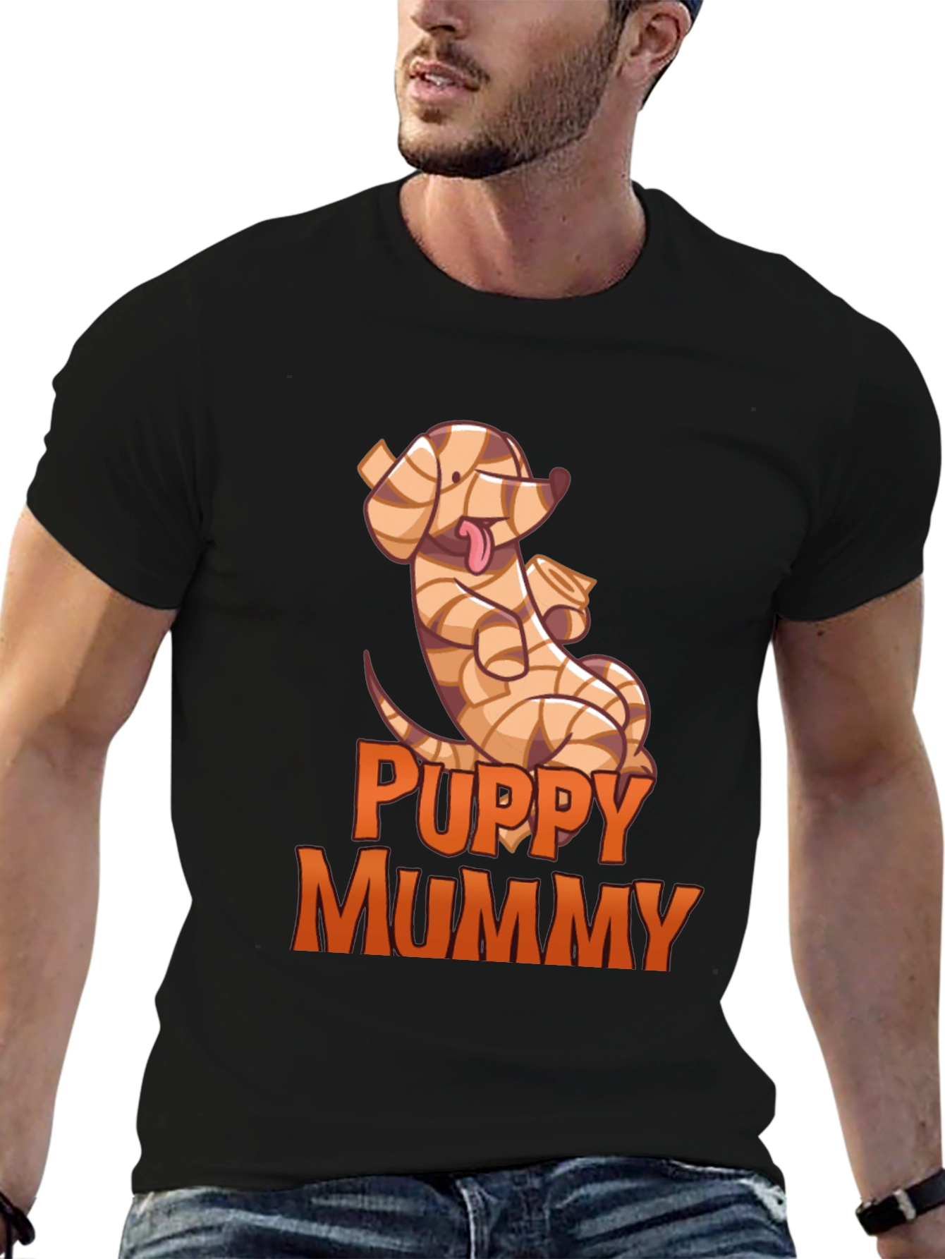 Puppy Mummy T-Shirt - Funny Halloween Dog Tee