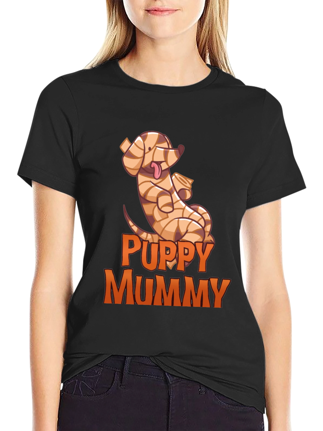 Puppy Mummy T-Shirt - Funny Halloween Dog Tee