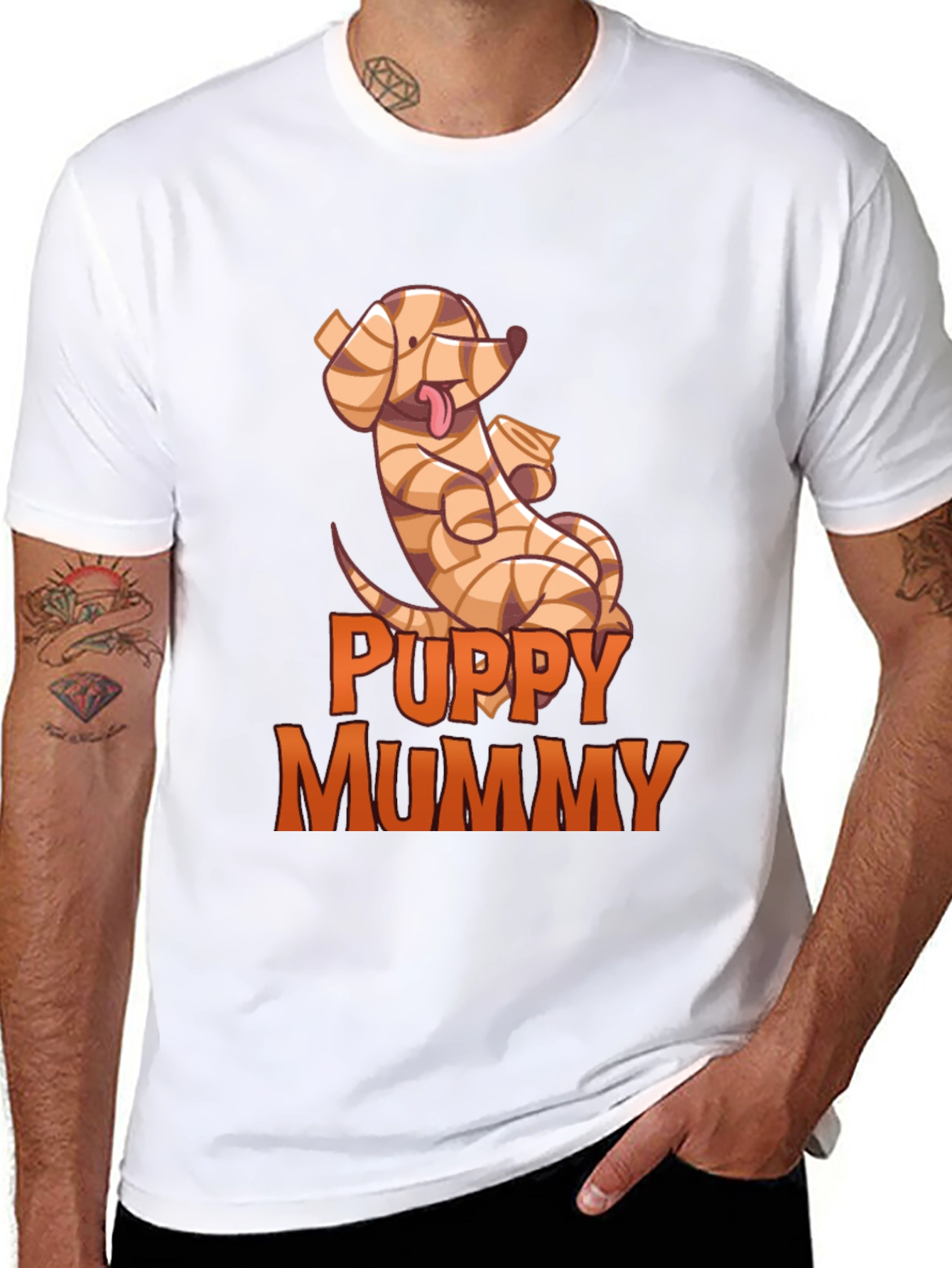 Puppy Mummy T-Shirt - Funny Halloween Dog Tee