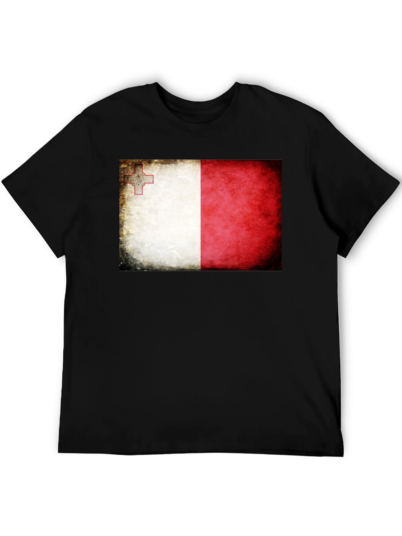 Malta Flag T-Shirt - Distressed Look