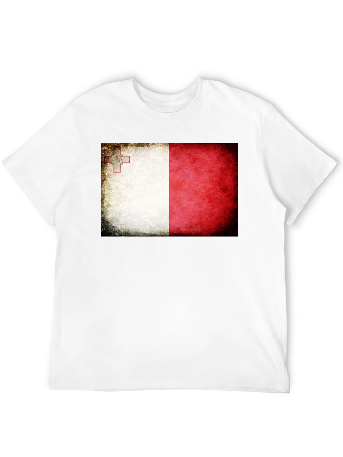 Malta Flag T-Shirt - Distressed Look