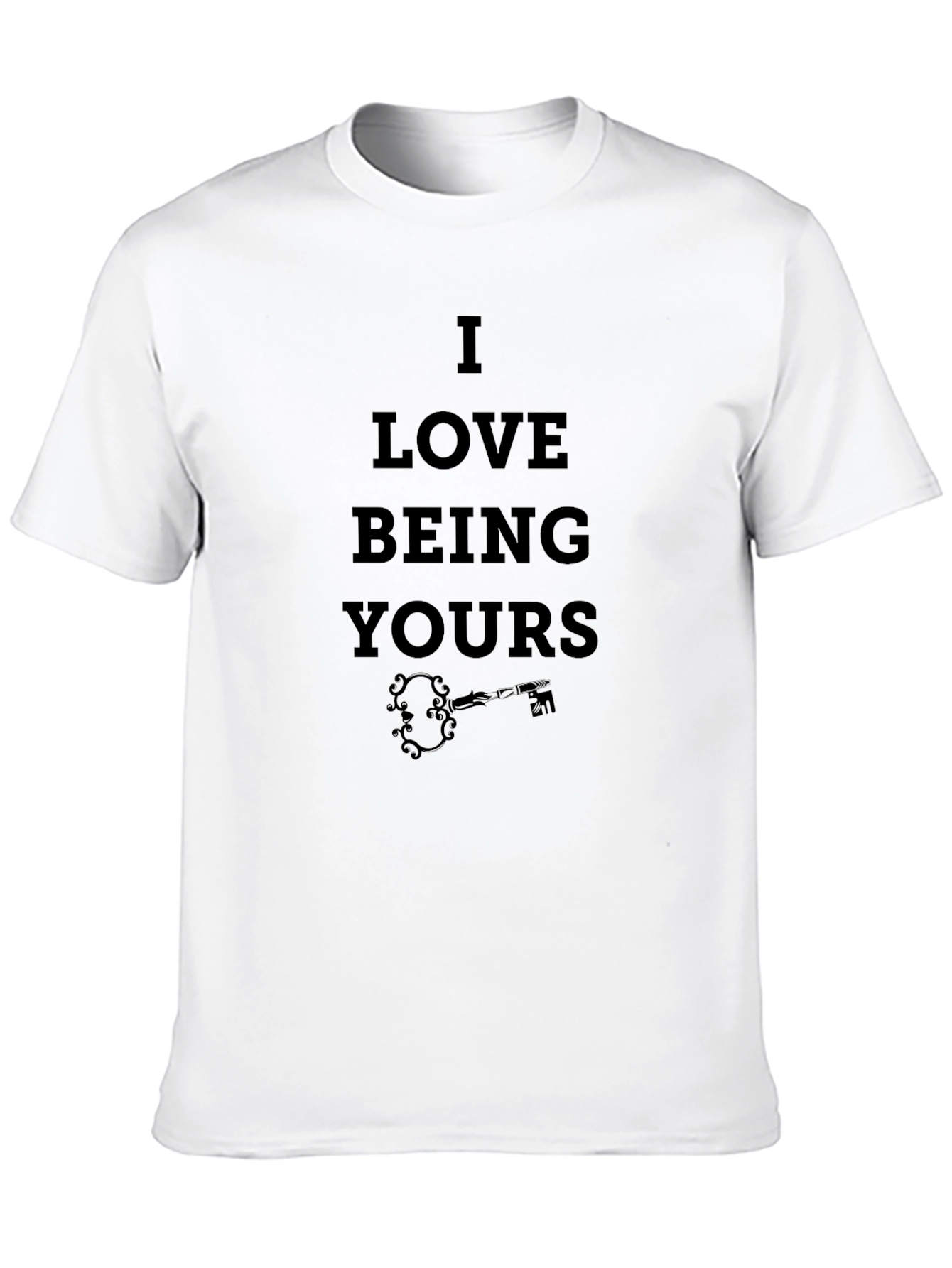 I Love Being Yours Black Graphic Tee