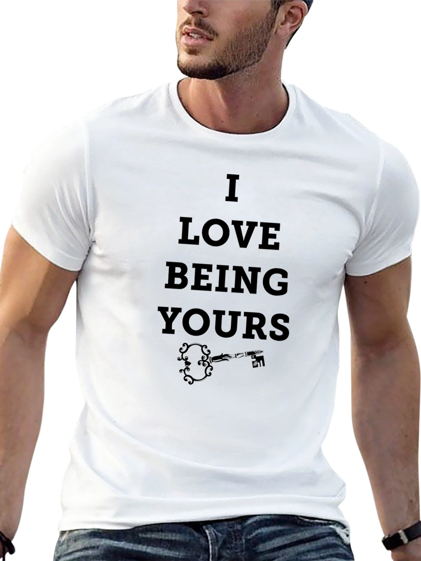 I Love Being Yours Black Graphic Tee