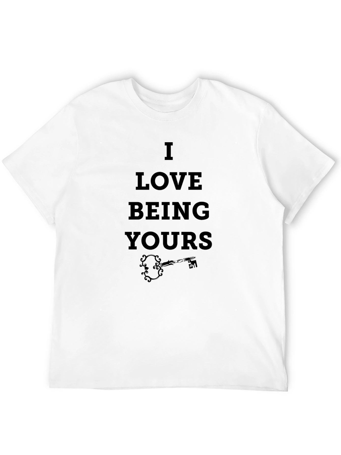 I Love Being Yours Black Graphic Tee