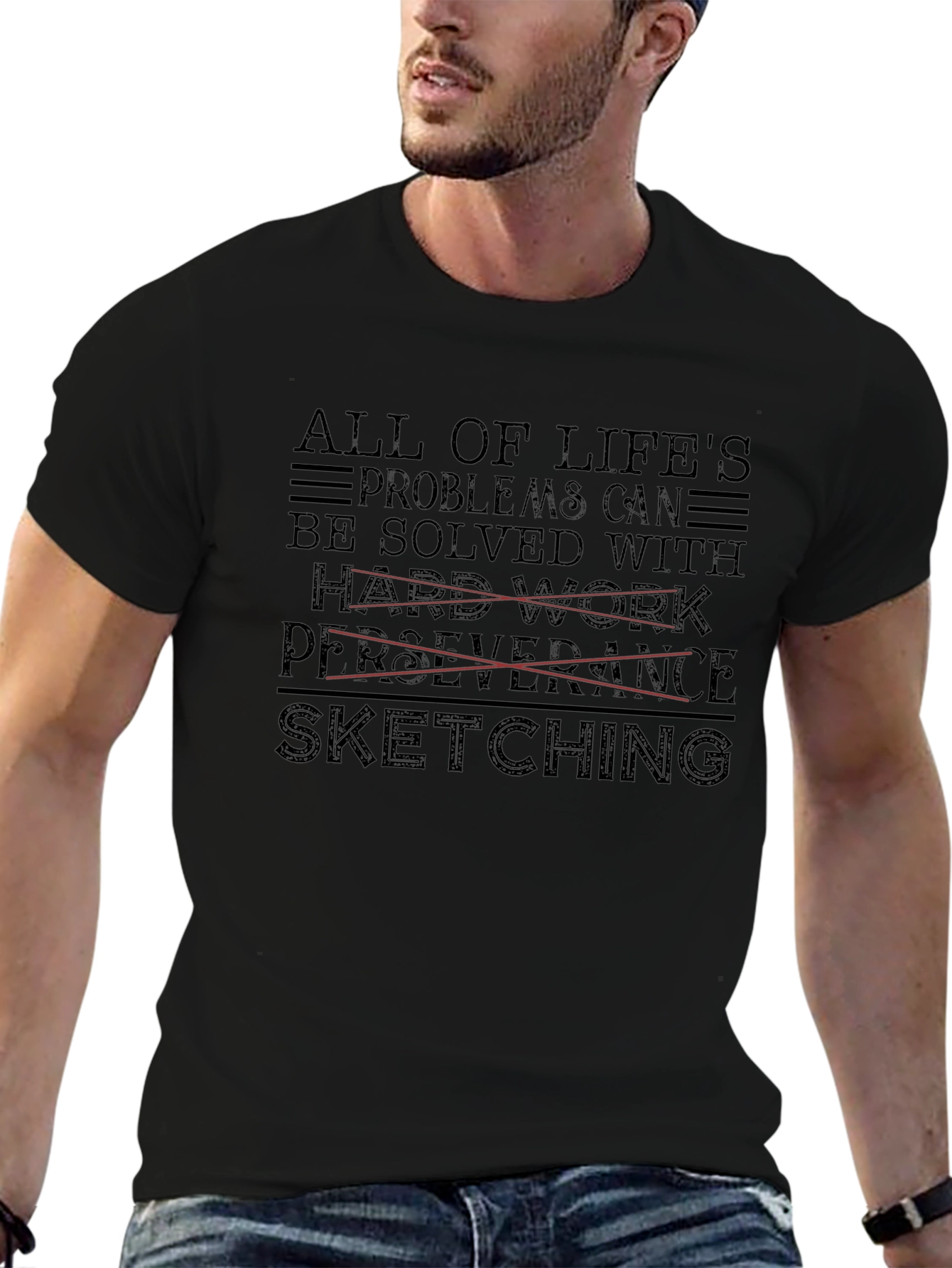 Sketching Solves All T-Shirt