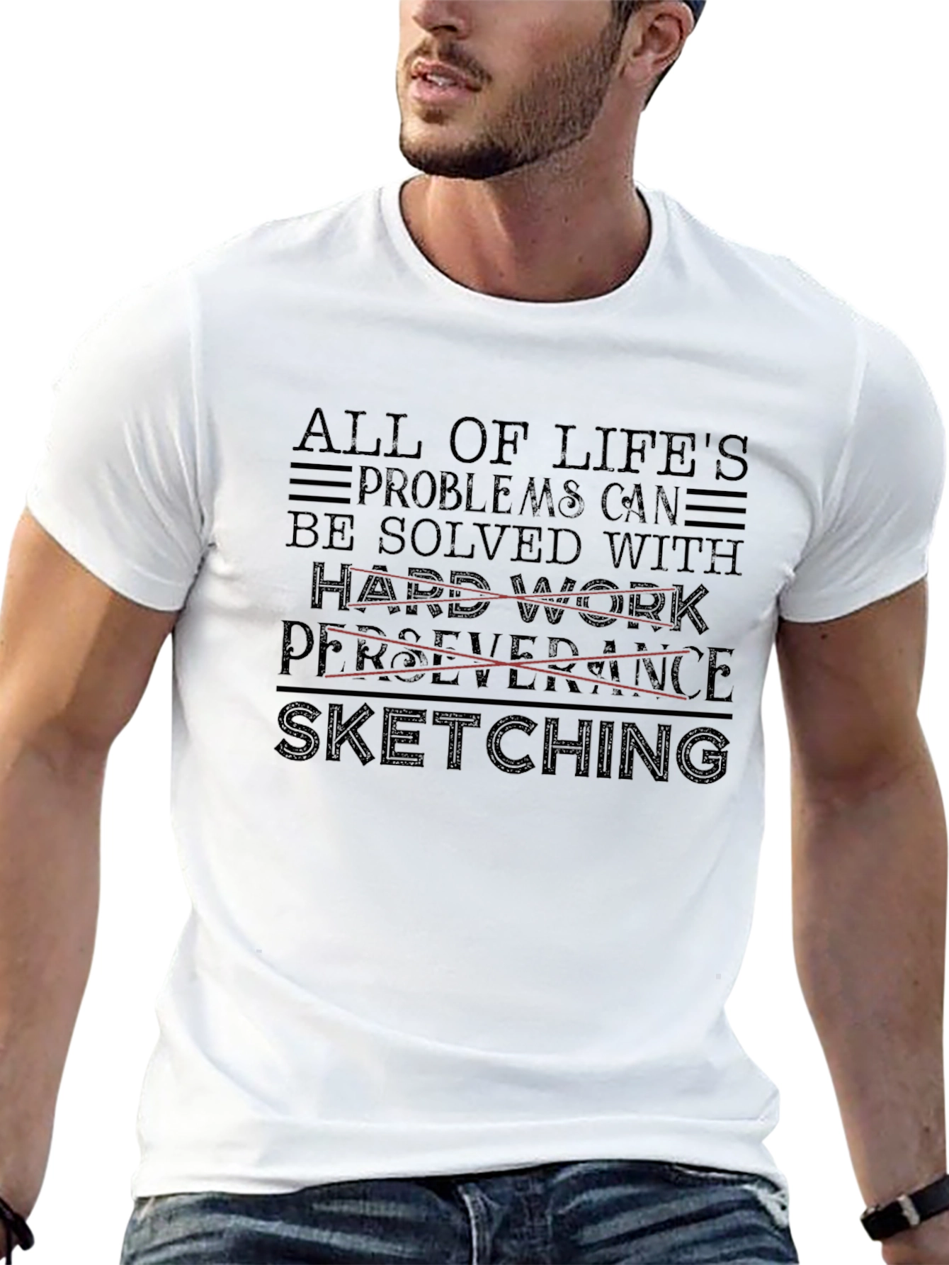Sketching Solves All T-Shirt