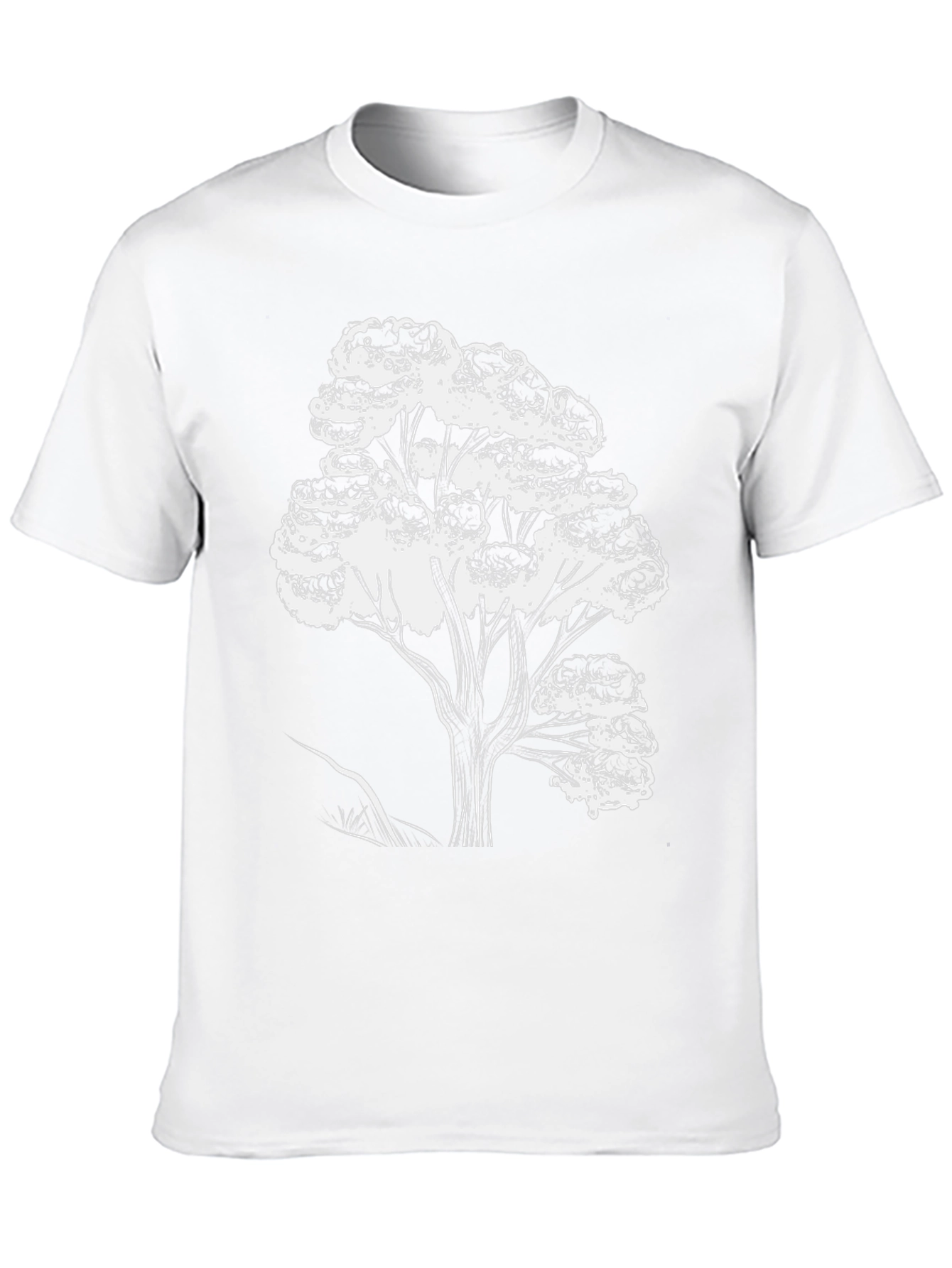 Nature Tree Graphic Tee - Stylish Black T-Shirt